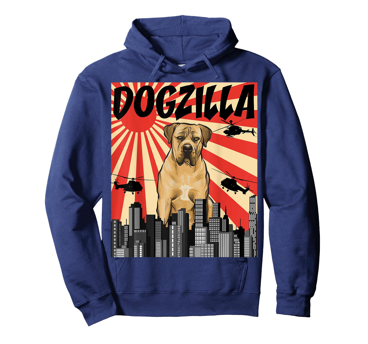 Funny Retro Japanese Dogzilla Boerboel T-Shirt