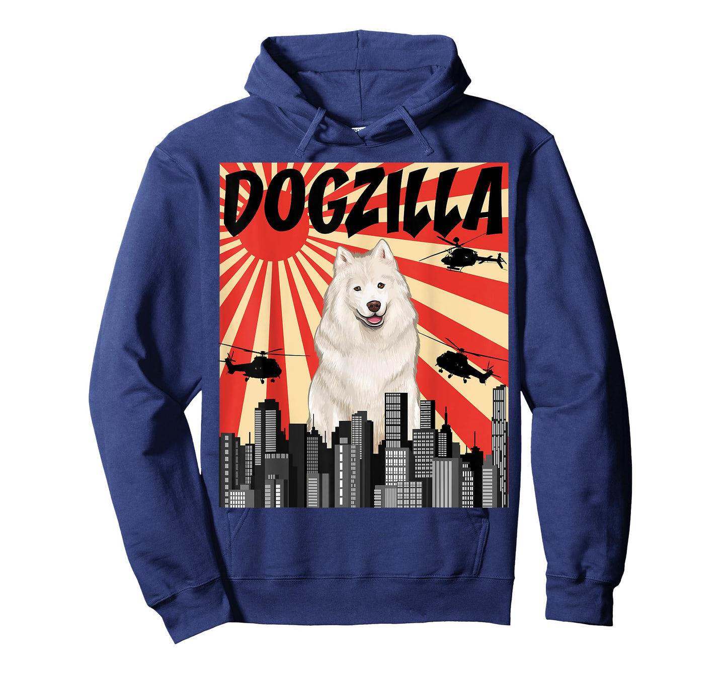 Funny Retro Japanese Dogzilla Samoyed T-Shirt