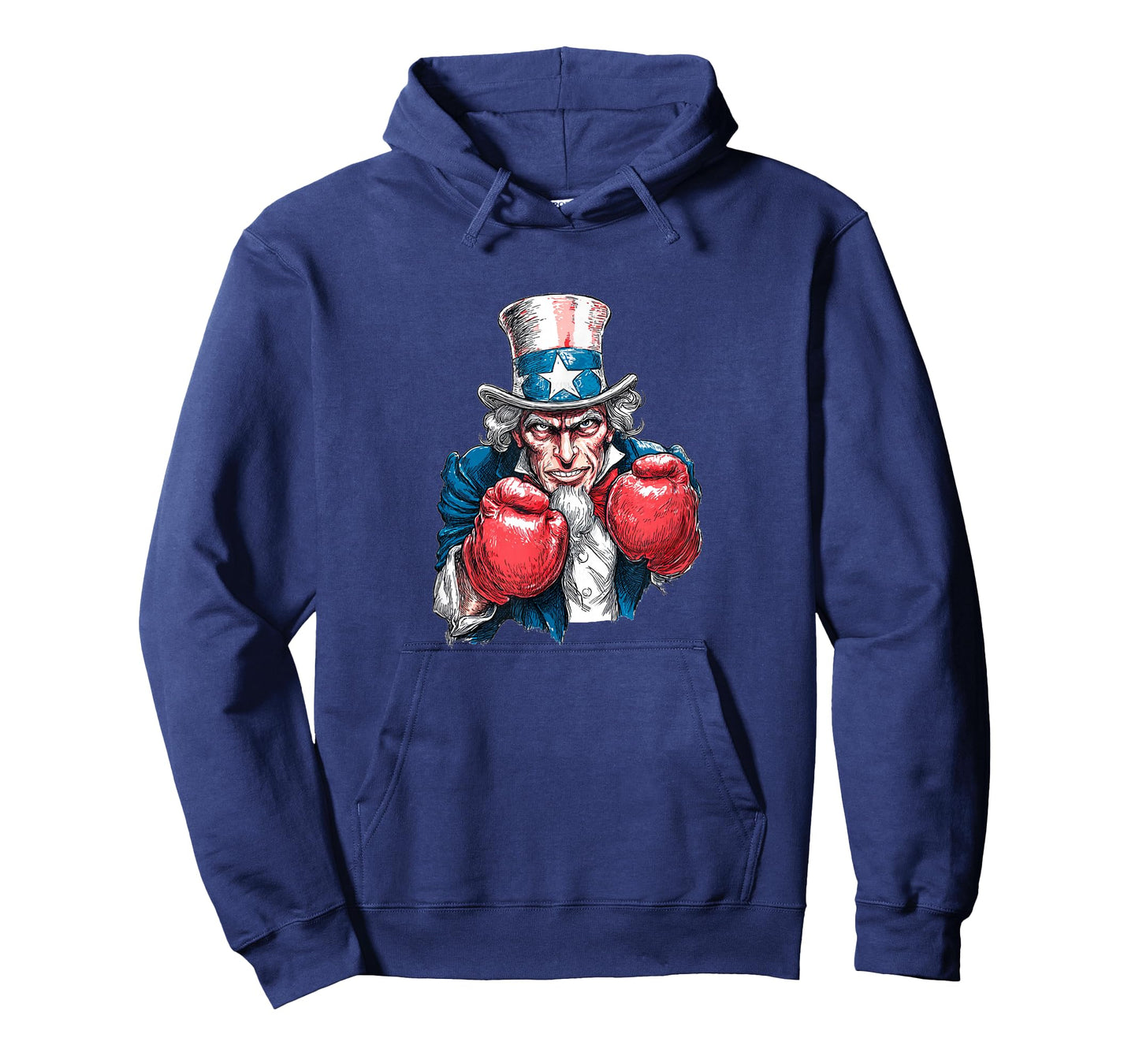 Patriotic Boxing with Sam and Cool Top Hat Uncle T-Shirt
