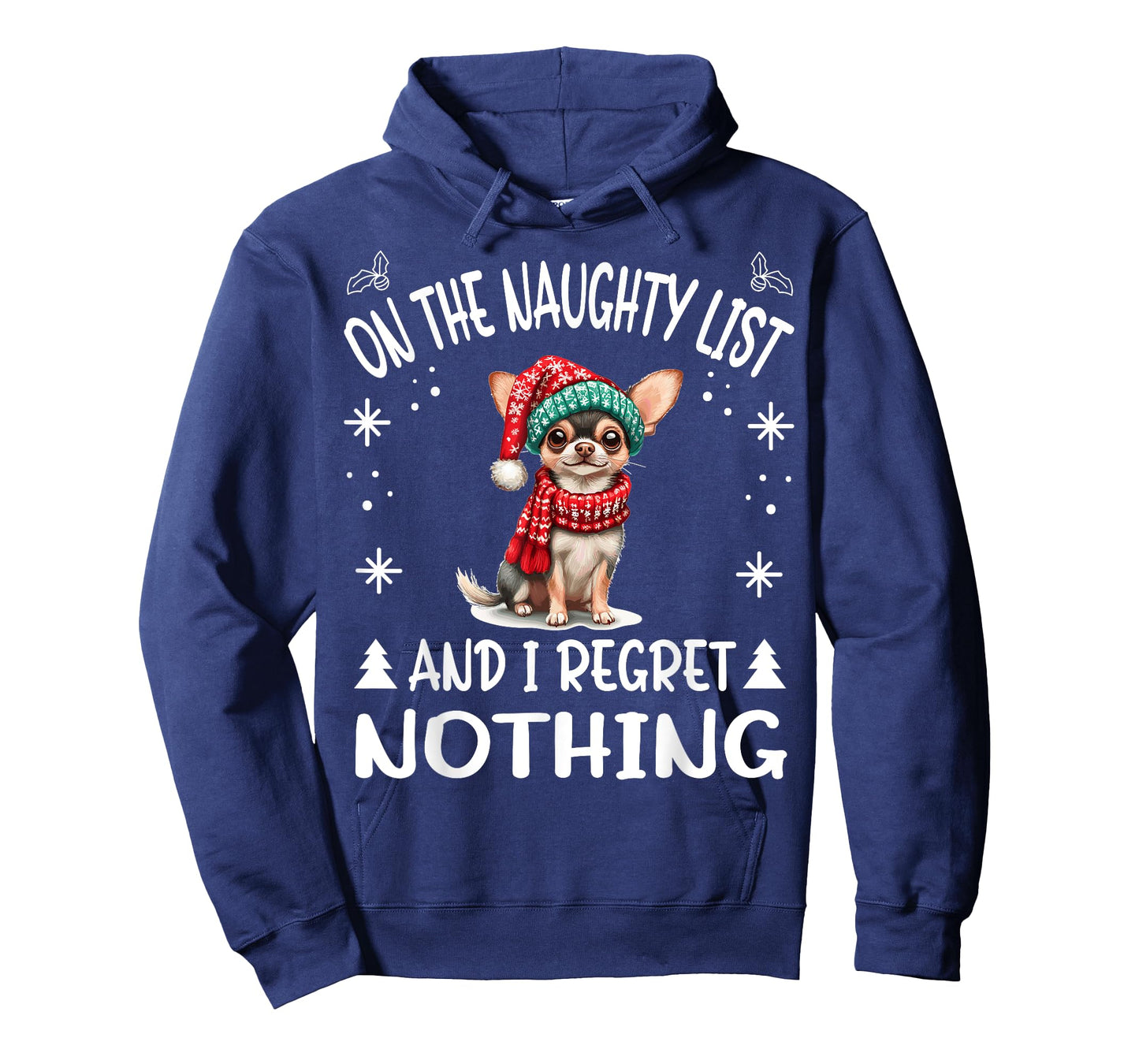 Cute Chihuahua Chiwawa dog Dog Christmas On The Naughty List T-Shirt