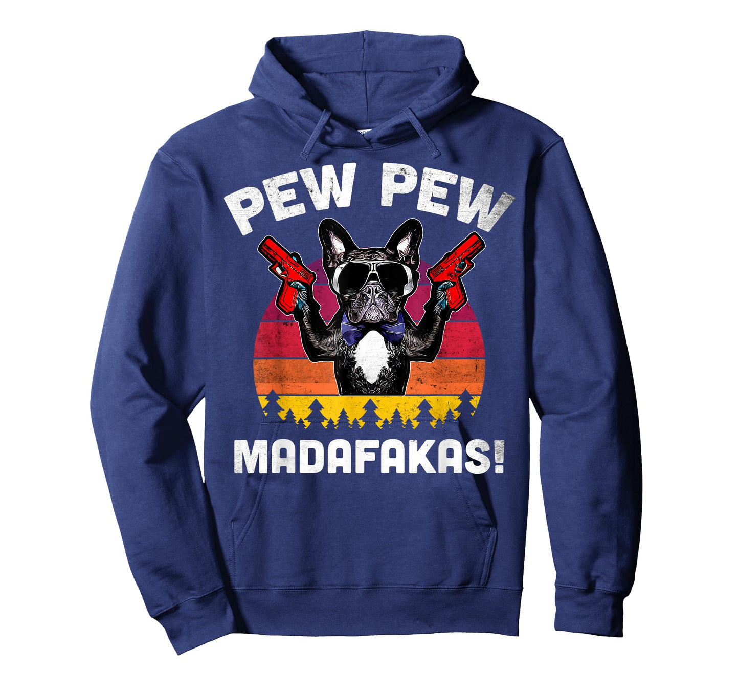 Frenchie Pew Pew Madafakas - Vintage French Bulldog Pew Men Women T-Shirt