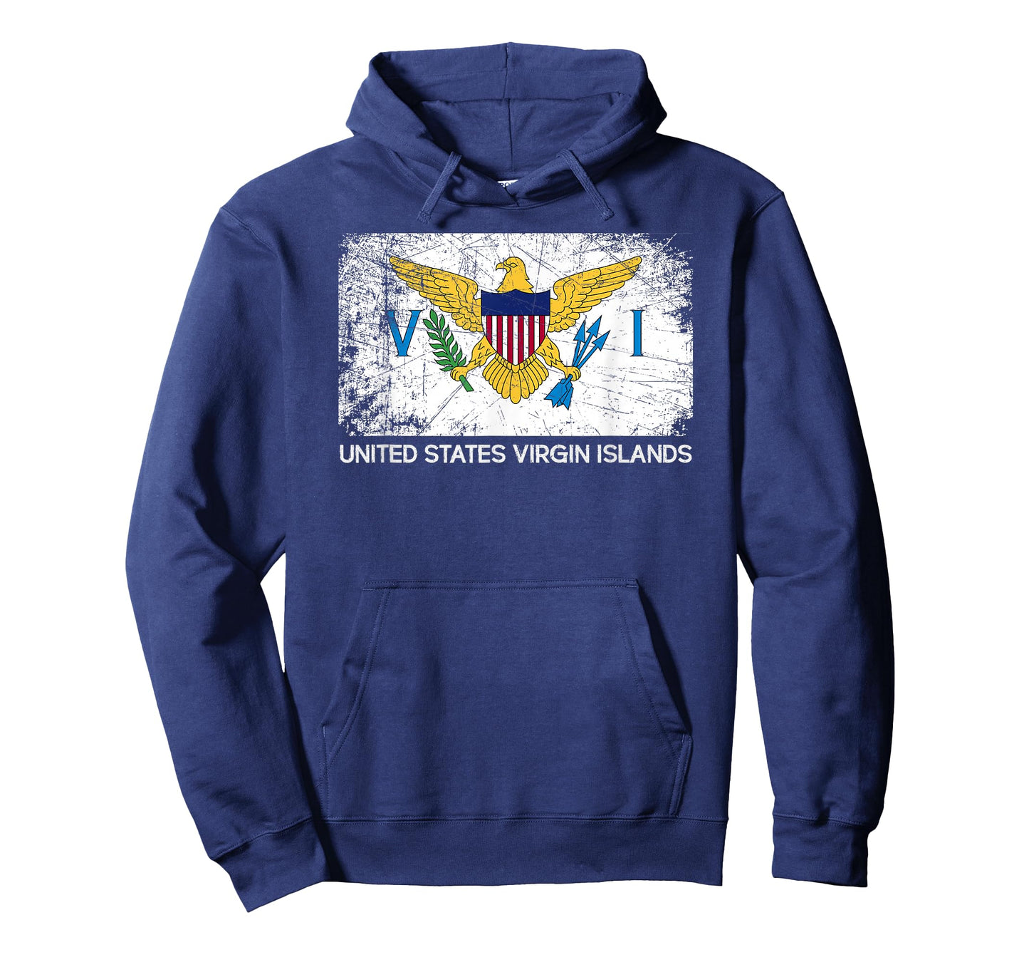 USVI Flag T-Shirt | Vintage Made In U.S. Virgin Islands Gift T-Shirt
