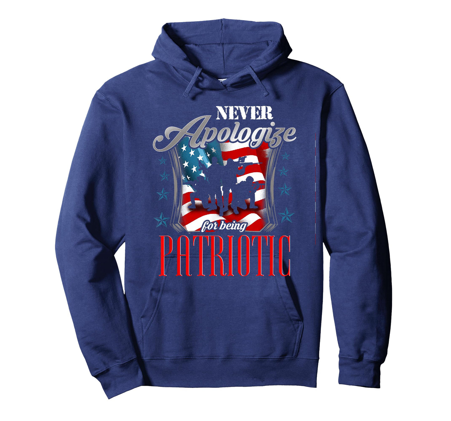 LongshanksTees Never Apologize For Being Patriotic T-Shirt