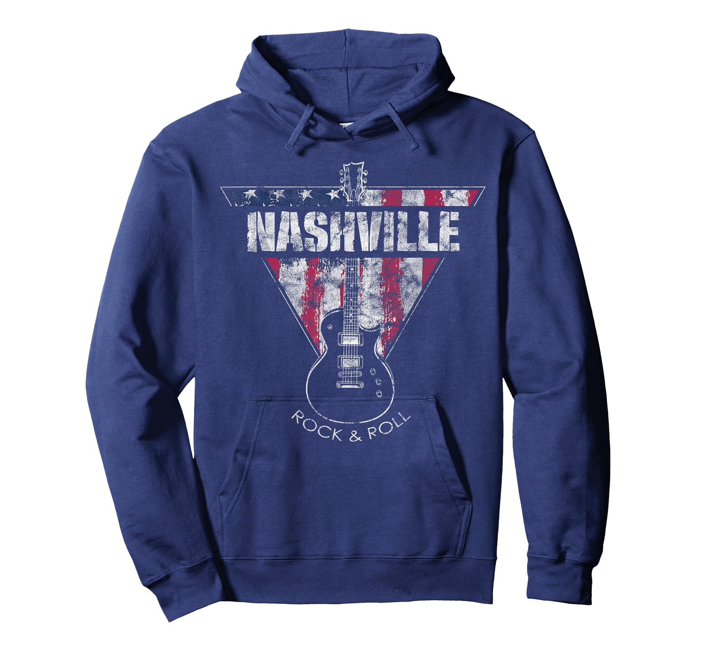 Nashville Souvenir Vintage American Flag Guitar Player T-Shirt