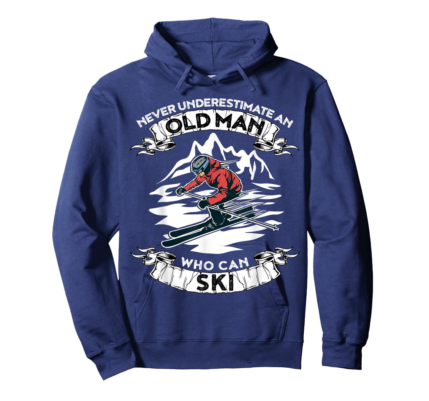 Never Underestimate An Old Man Who Loves Skiing Tshirt