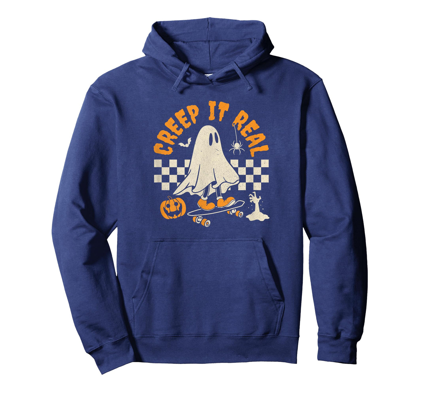Halloween Creep it real ghost skateboard for women kids T-Shirt
