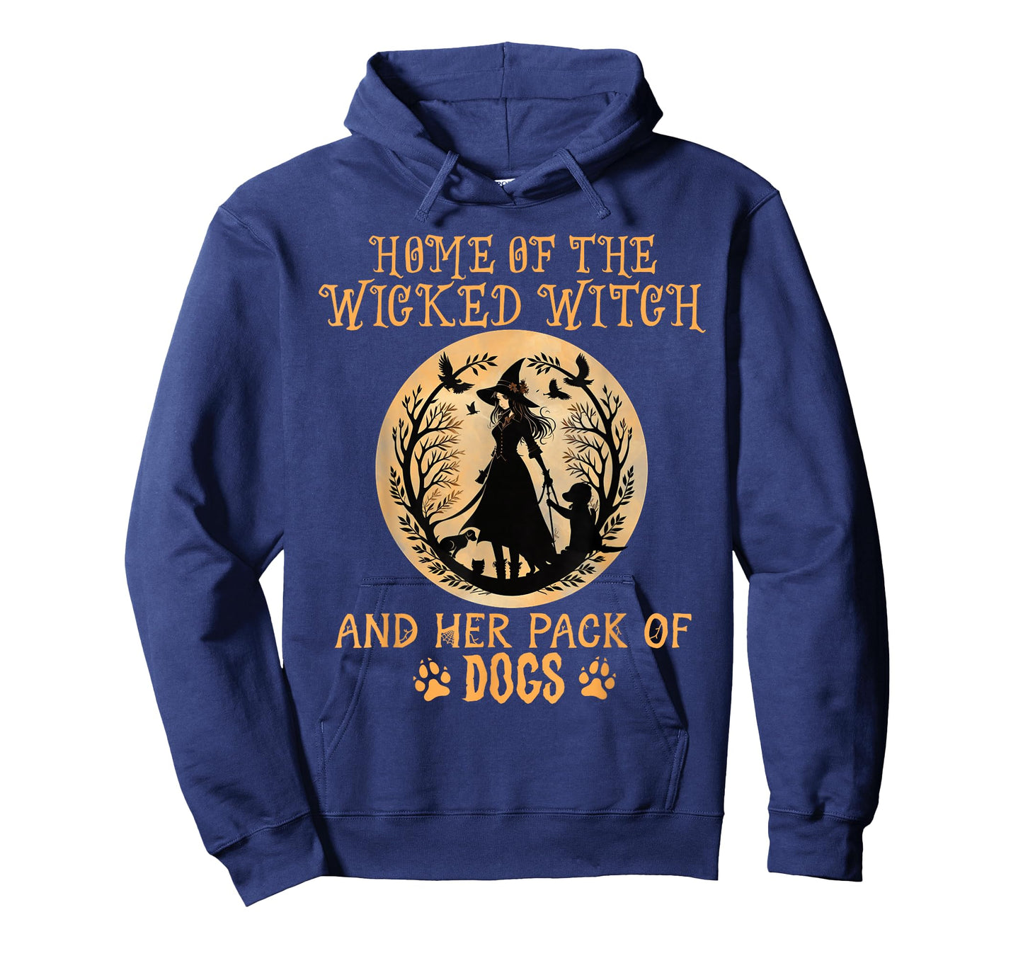 Home of the wicked witch and her pack of dog funny Halloween T-Shirt