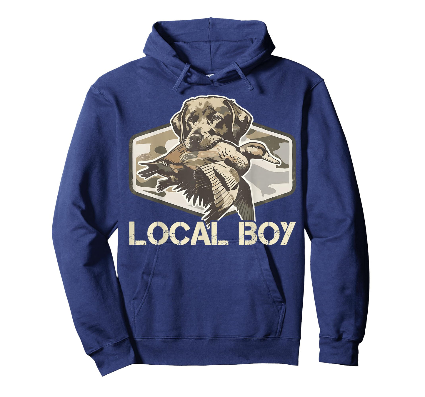 Camo Southern Local Boy Duck Hunting Black Lab Outdoor Men T-Shirt