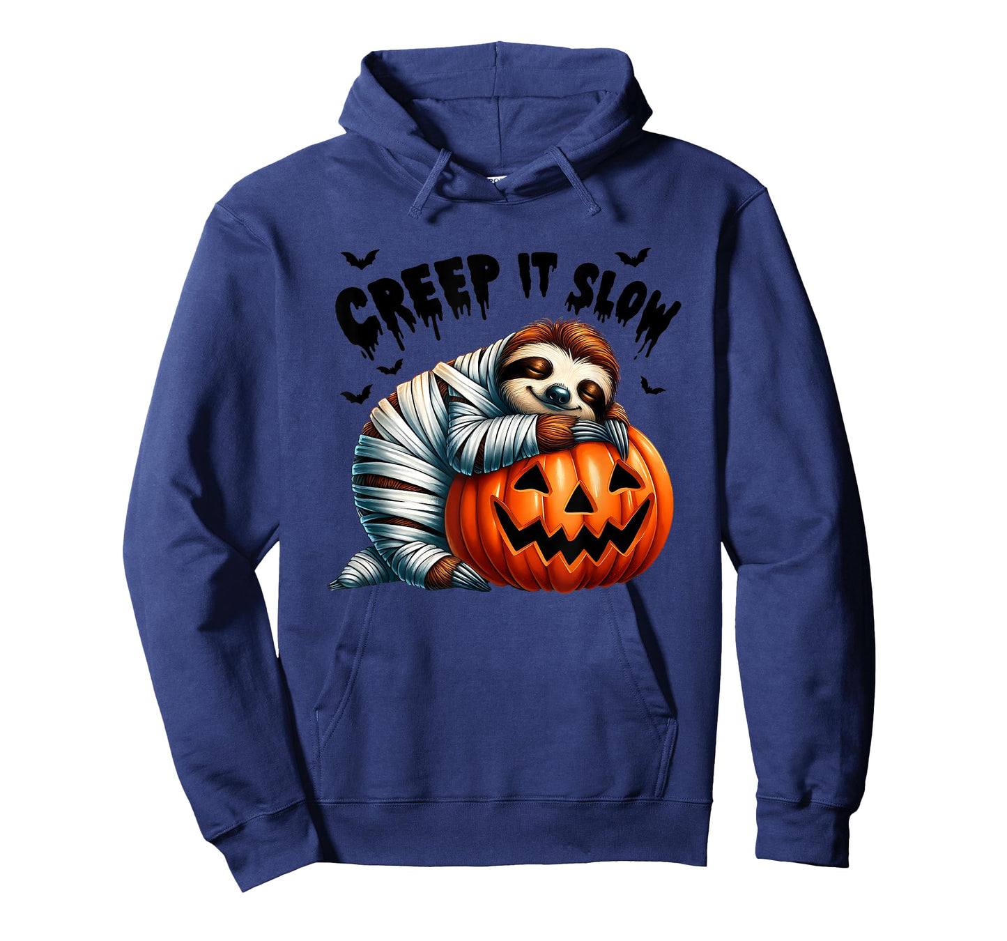 Creep It Slow Cute Sloth Mummy Jack O Lantern Halloween T-Shirt