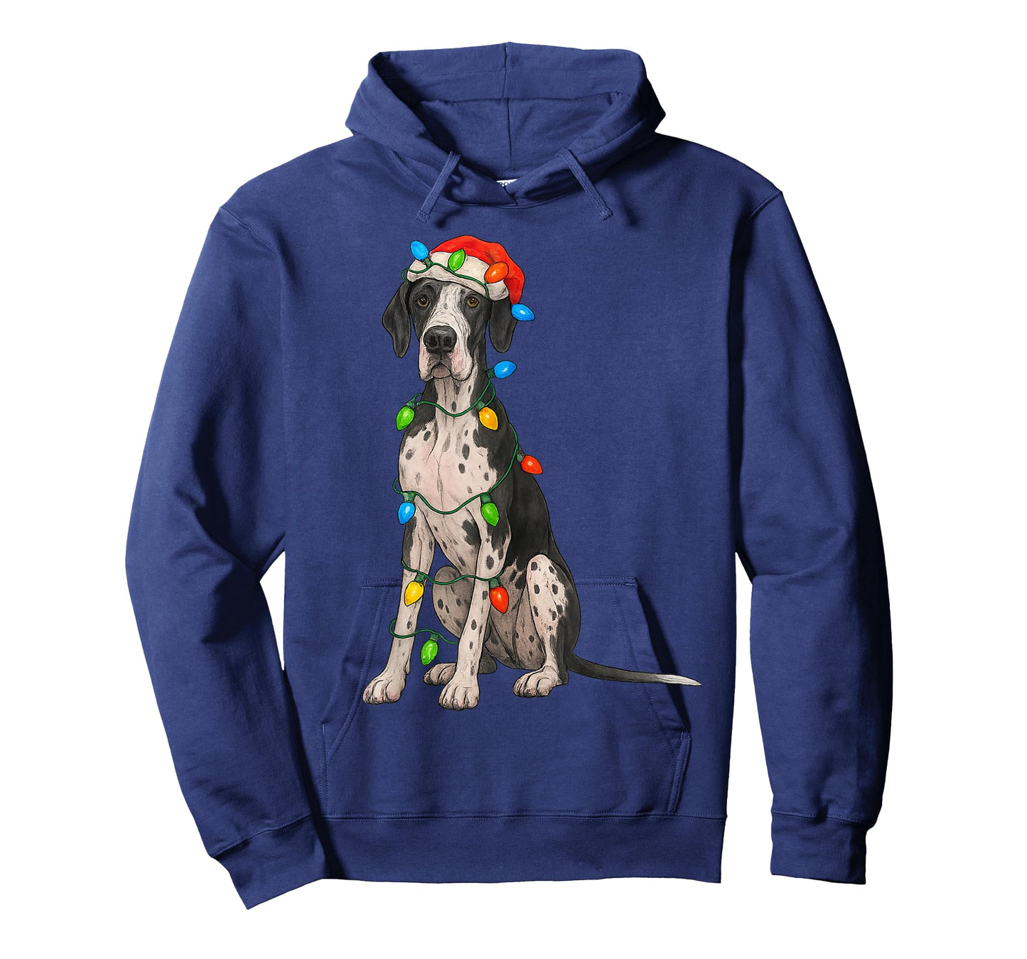 Great Dane Christmas Lights Dog Lover Xmas Pajama T-Shirt