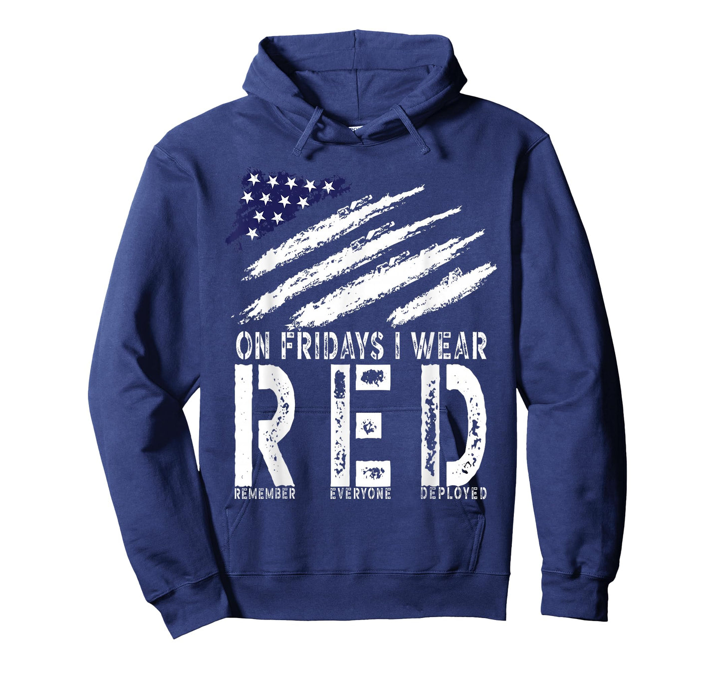 On Fridays I Wear Red USA Support American Troops T-Shirt