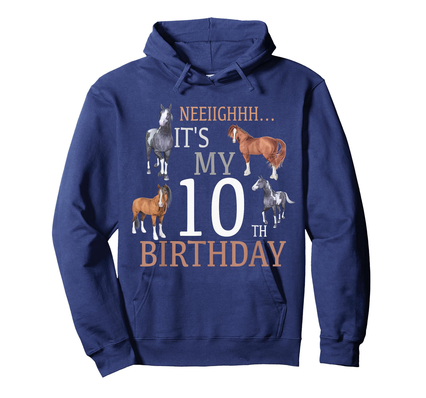 Its My 10th Birthday Shirt Horse Lover 10 Year Old Birthday T-Shirt