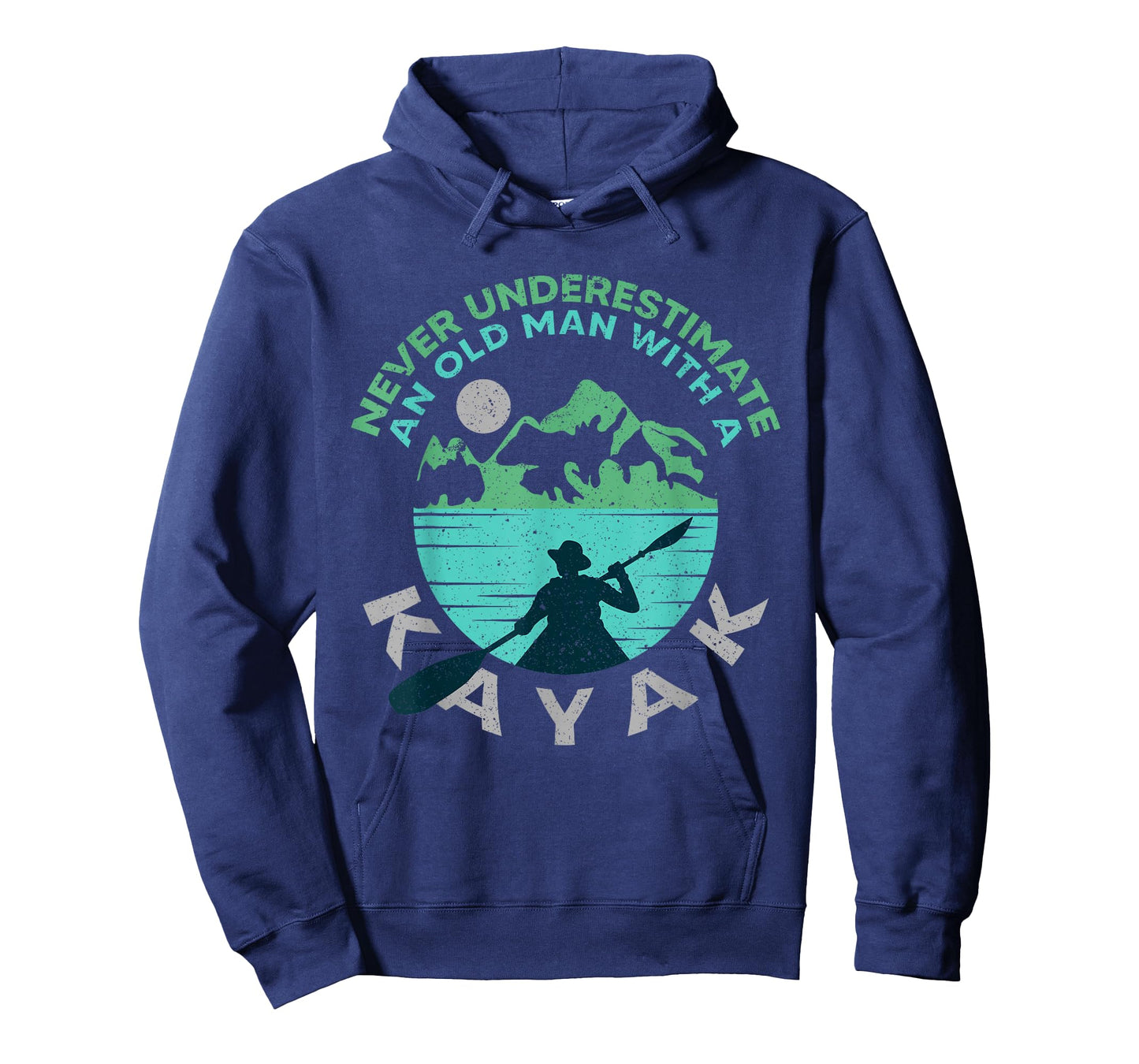 Kayaking Dad Never Underestimate An Old Man With A Kayak T-Shirt