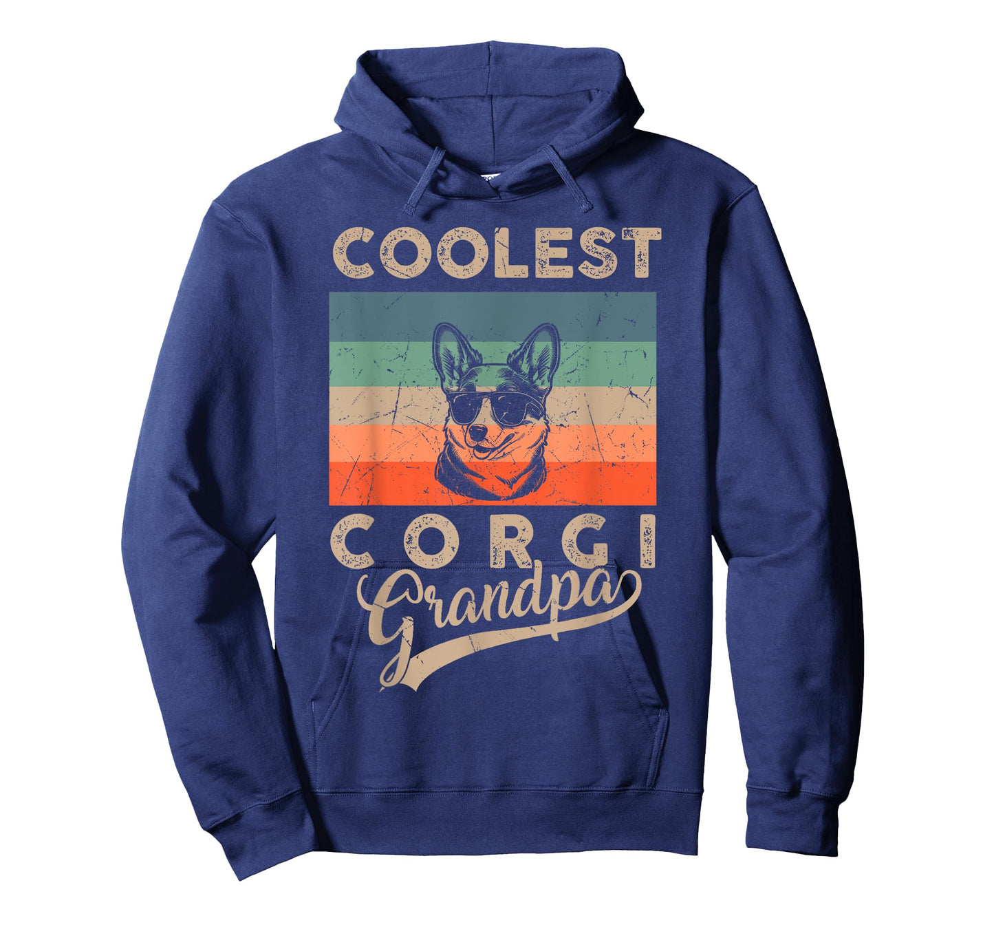 Coolest Corgi Grandpa Gifts for Men Funny Dog Grandpa Retro T-Shirt