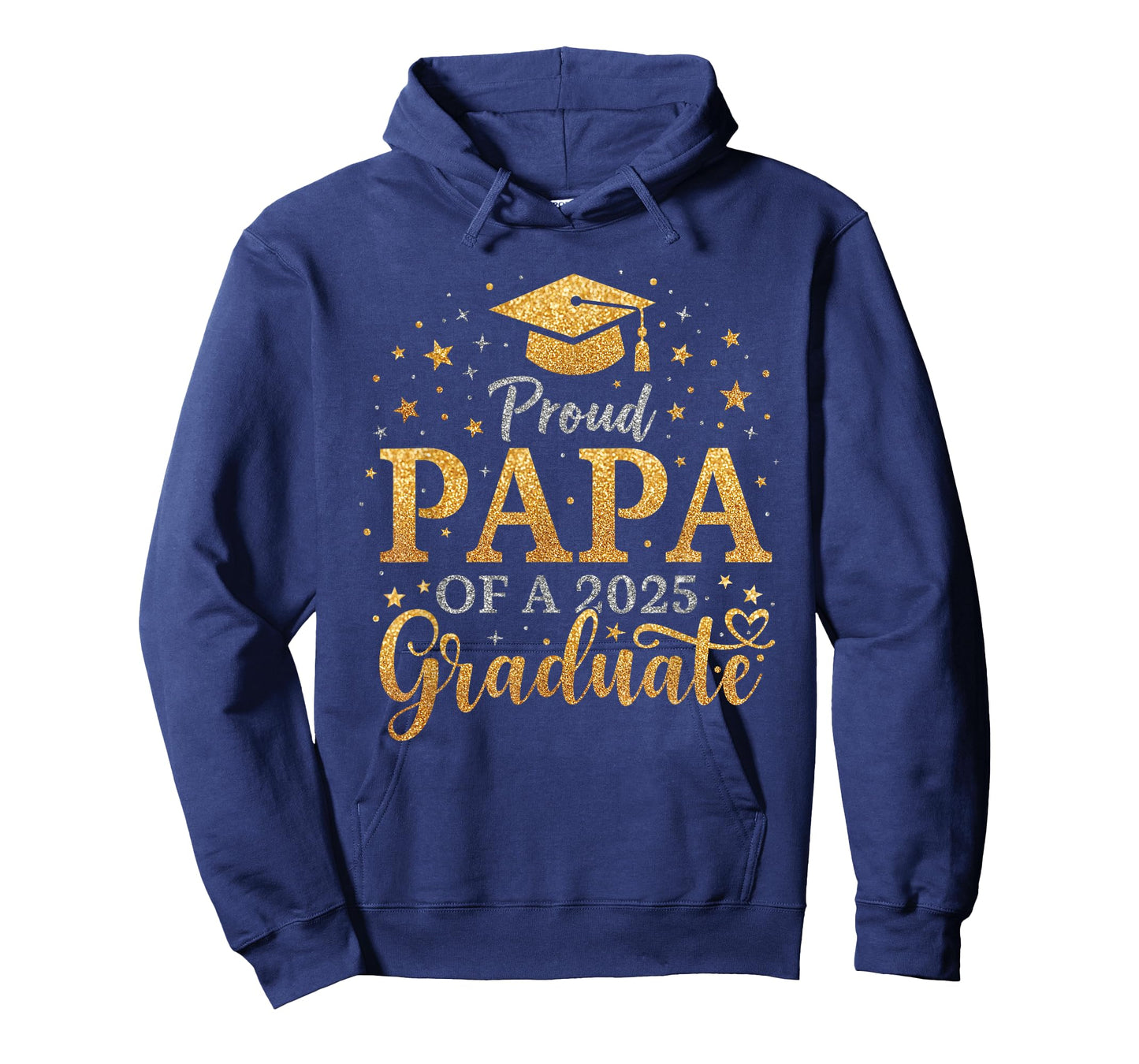 Funny Senior Proud Papa of a Class of 2025 Graduate T-Shirt