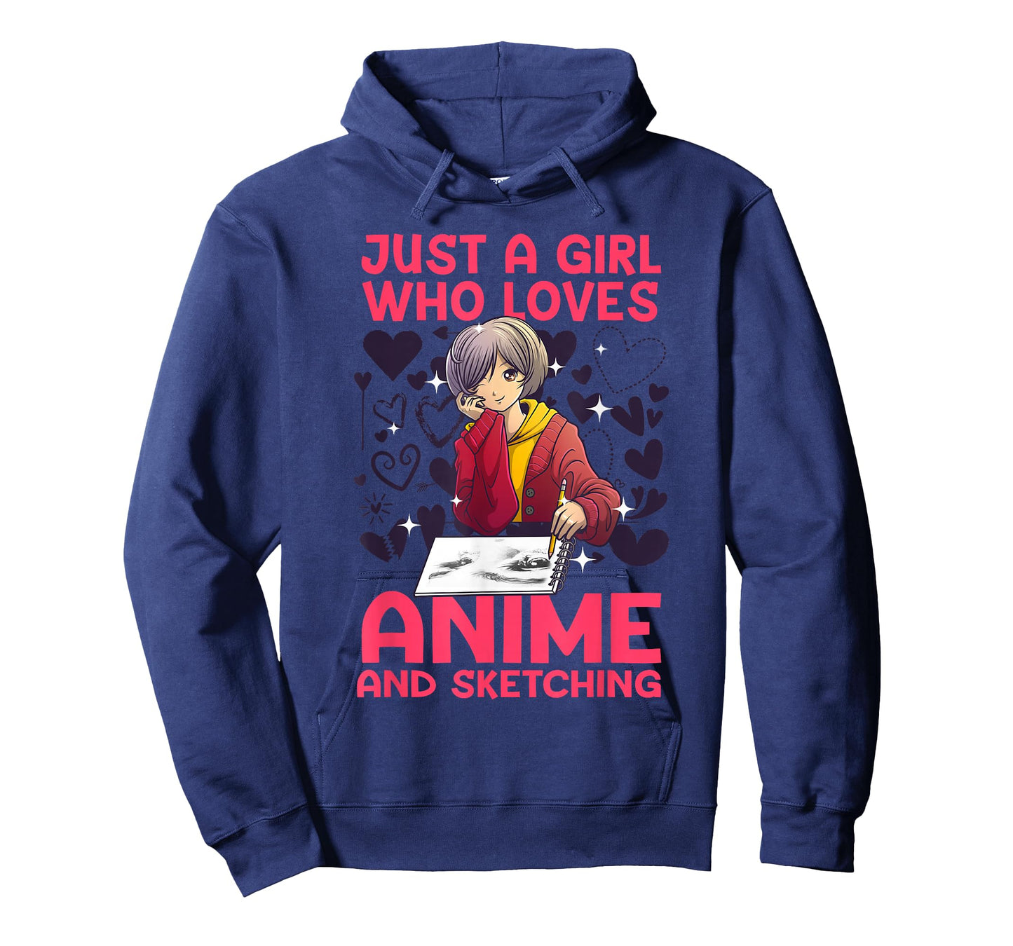 Anime Art for Women Teen Girl Anime Merch Sketch Anime Lover T-Shirt