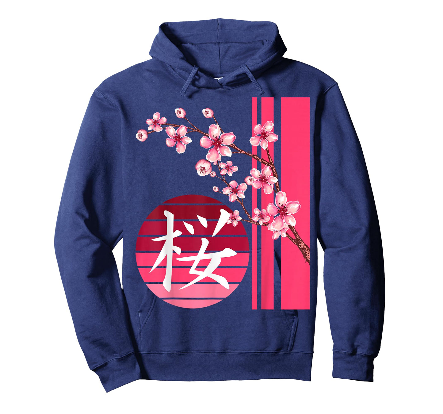 Sakura Flowers Spring Cherry Blossoms Japanese Kanji Print T-Shirt