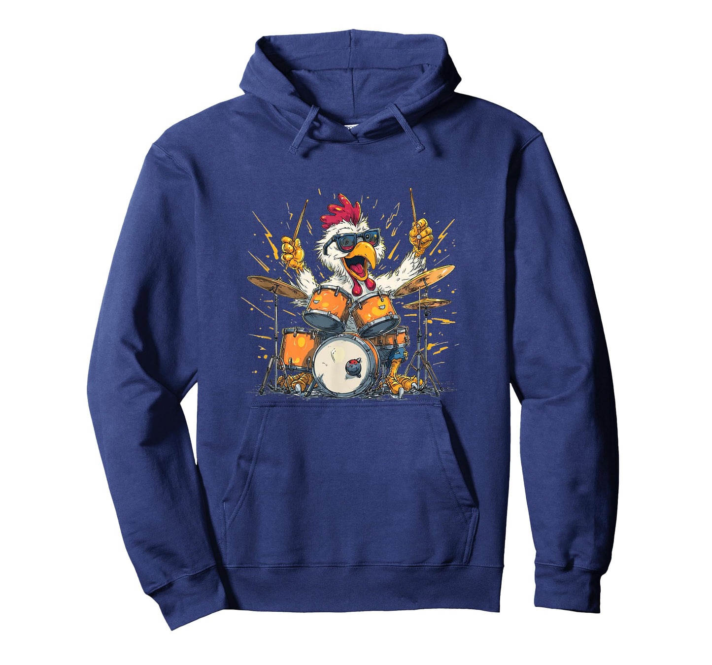 Rolling Chicken with Drums for Music and Drummer Lovers T-Shirt