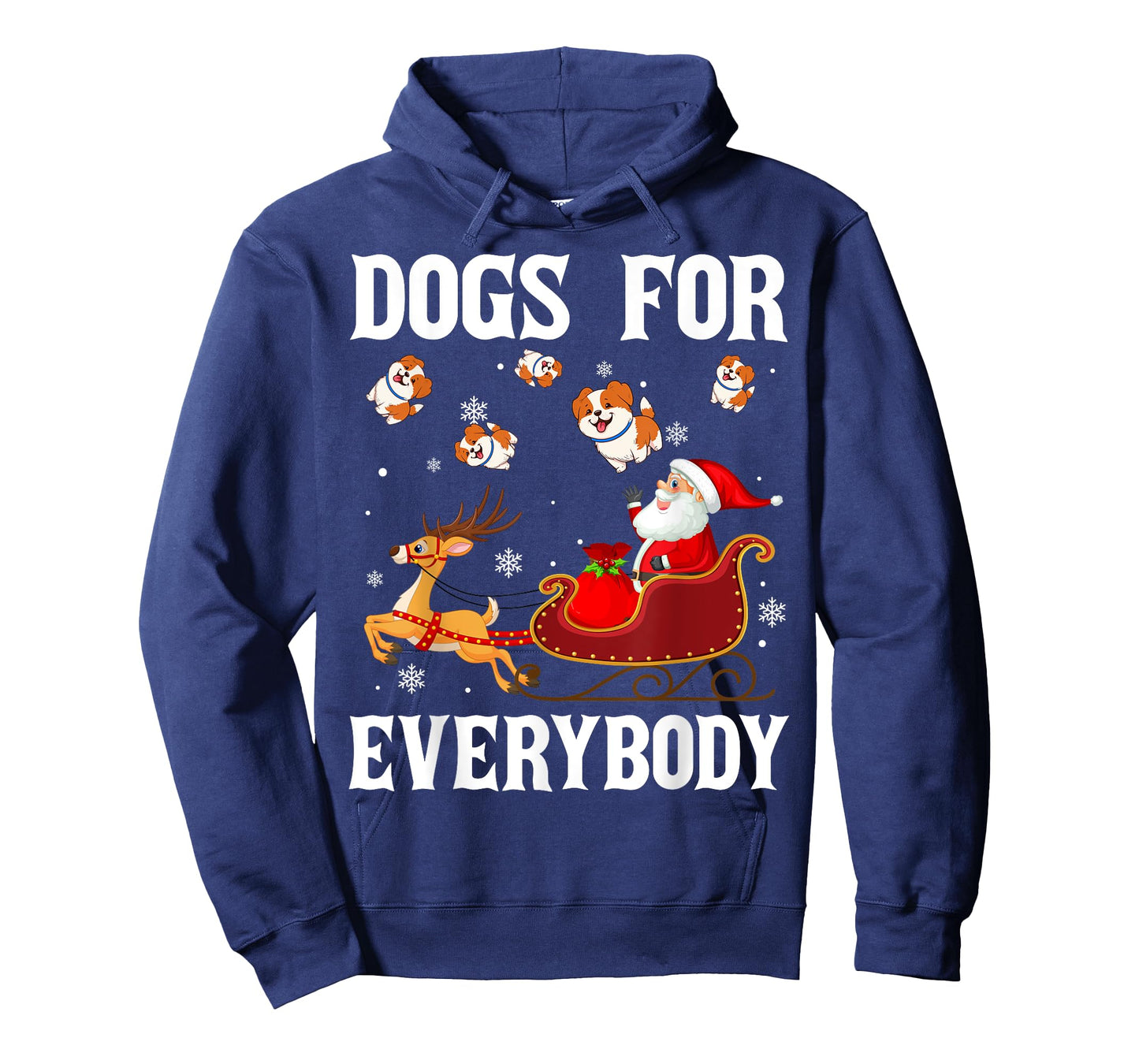 Dogs For Everybody Christmas Santa Claus Dog Xmas Men Women Kids T-Shirt