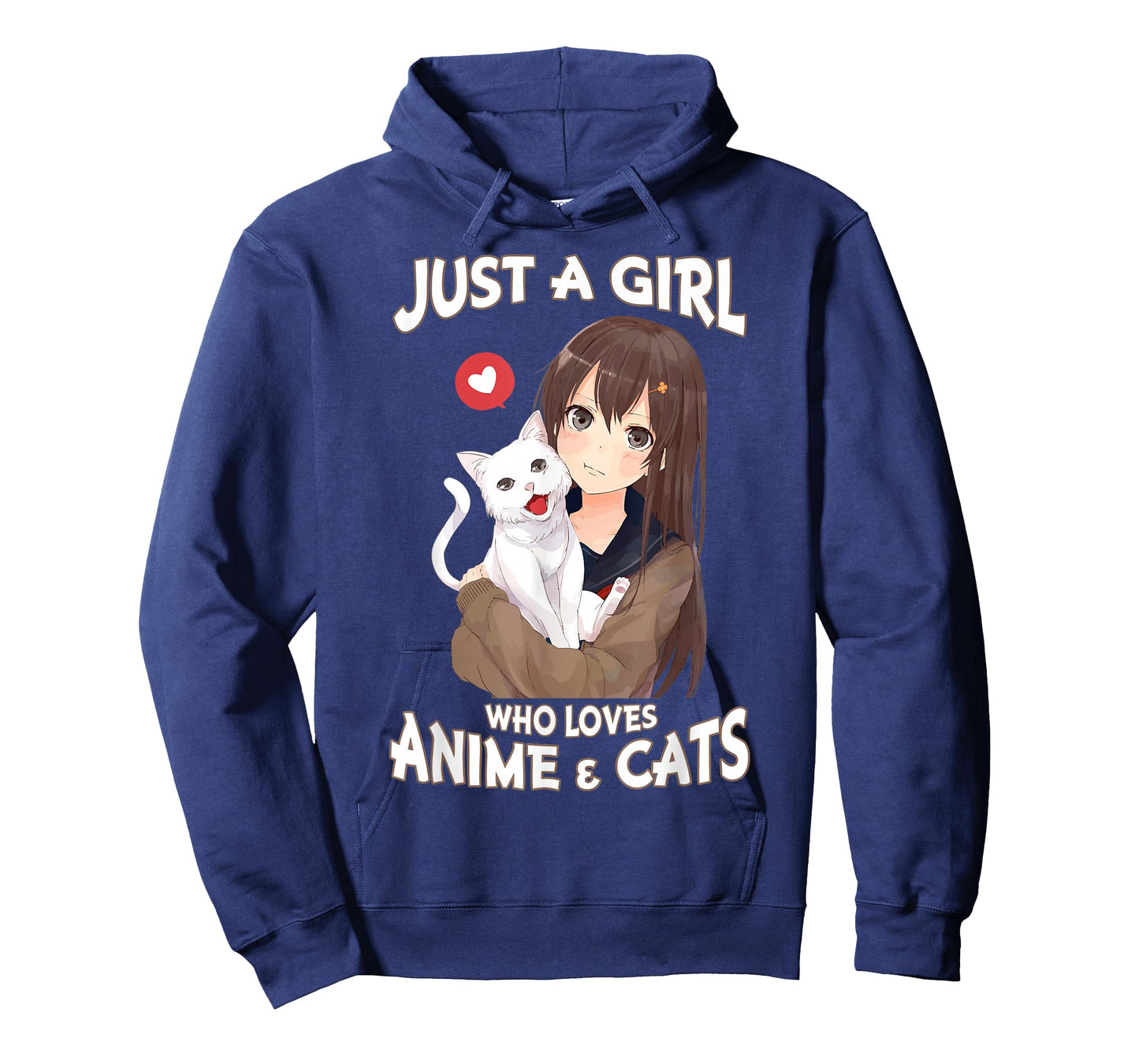 Just A Girl Who Loves Anime & Cats for Teen Girls T-Shirt Small