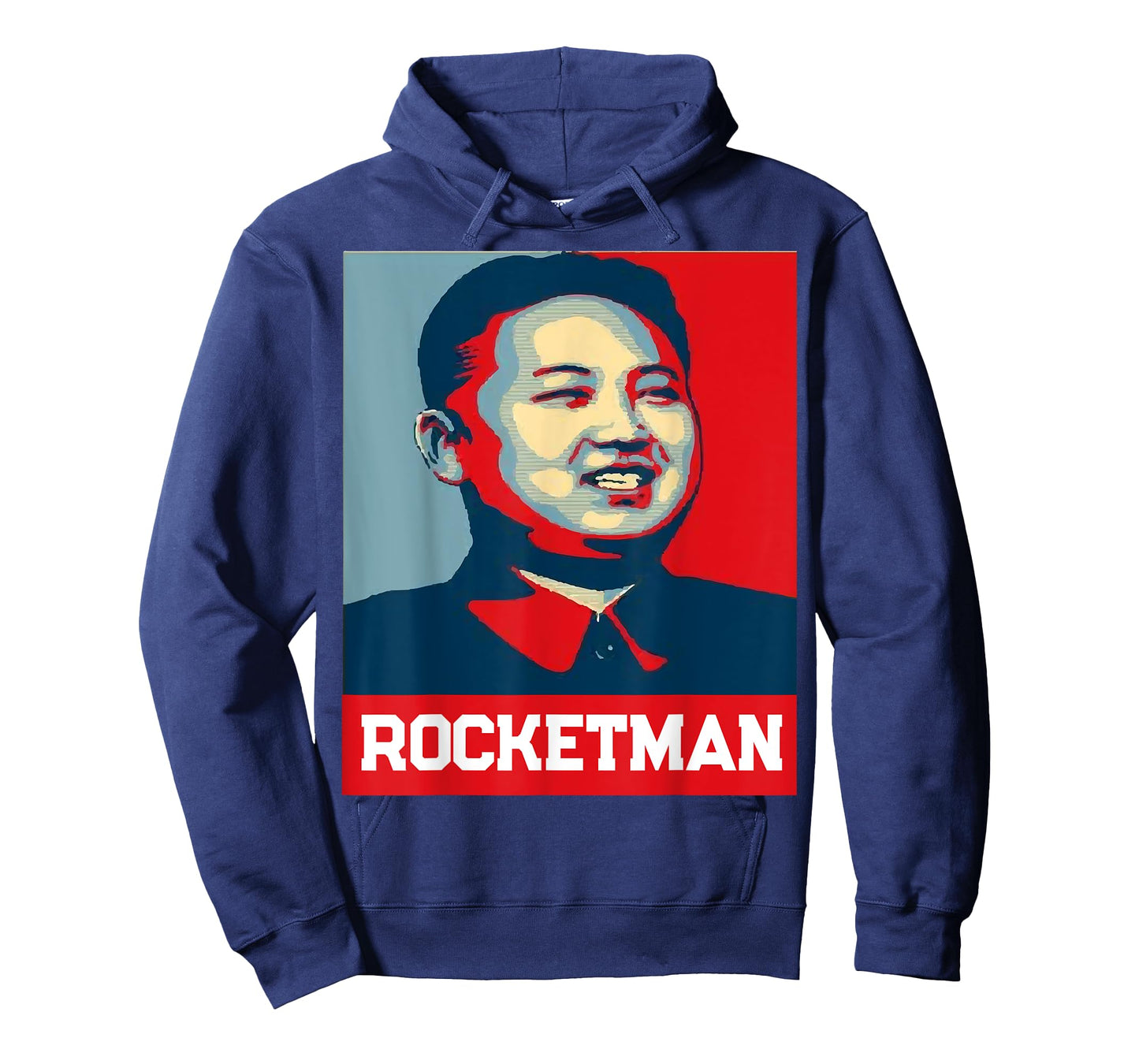 Kim Jong Un Rocket Man T-Shirt - Funny North Korea Shirt - Unisex-Adults - Black - Small - Short Sleeve - Classic Fit - Cotton Blend - Modern - Retro - Political Theme