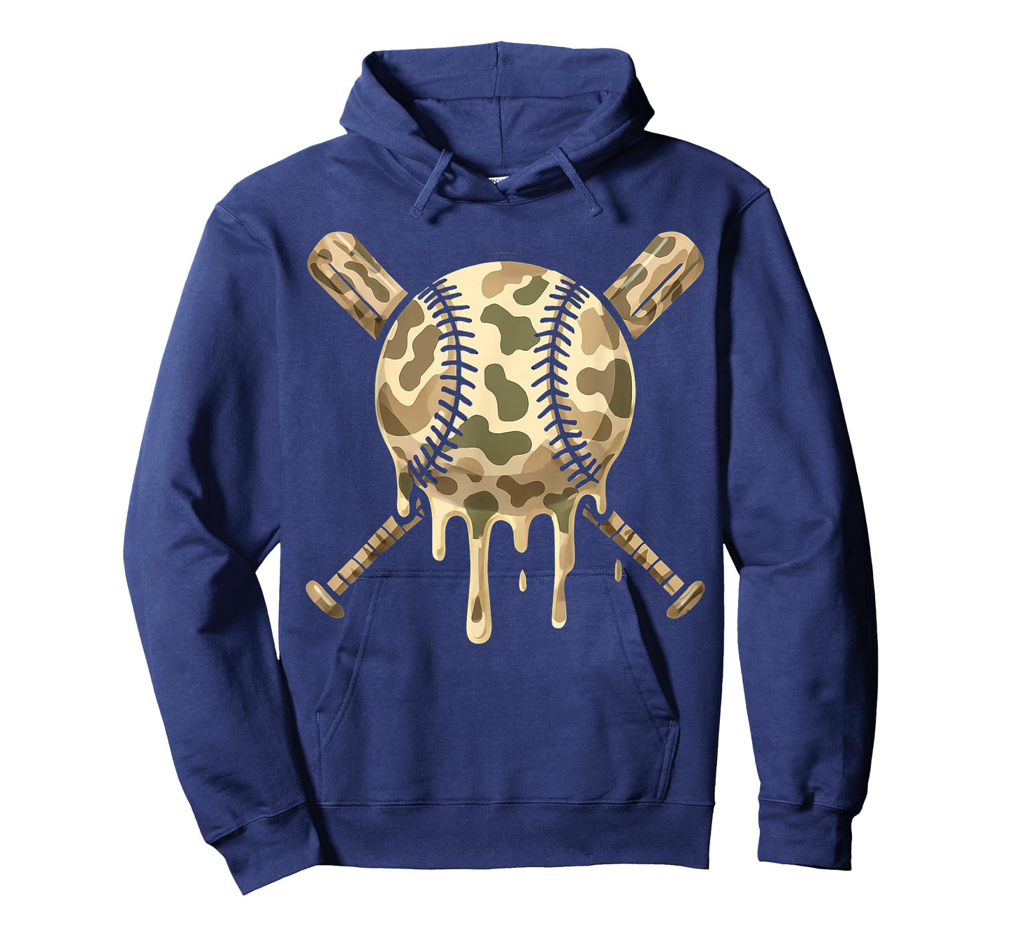 Baseball Drip Camo Baseball Bats Boys Sports Cool Game Day T-Shirt
