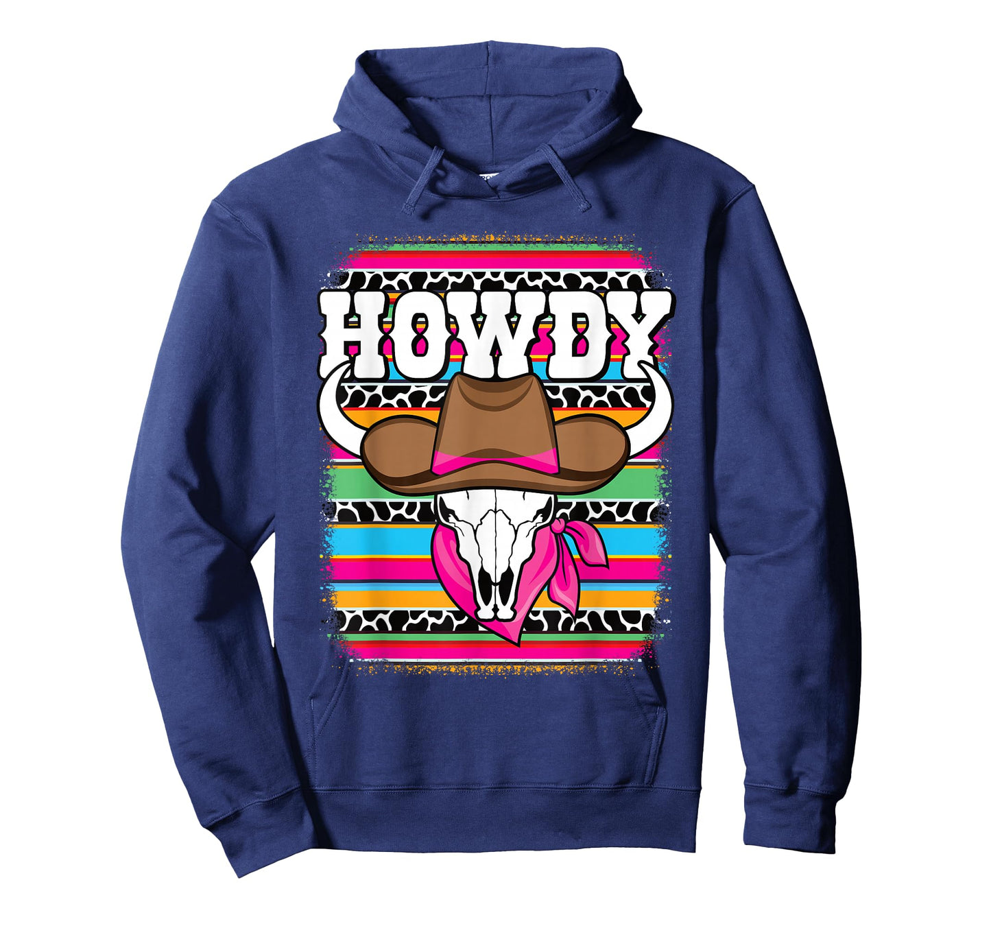 Howdy Serape Western Country Cowgirl Texas Rodeo Women Girls T-Shirt
