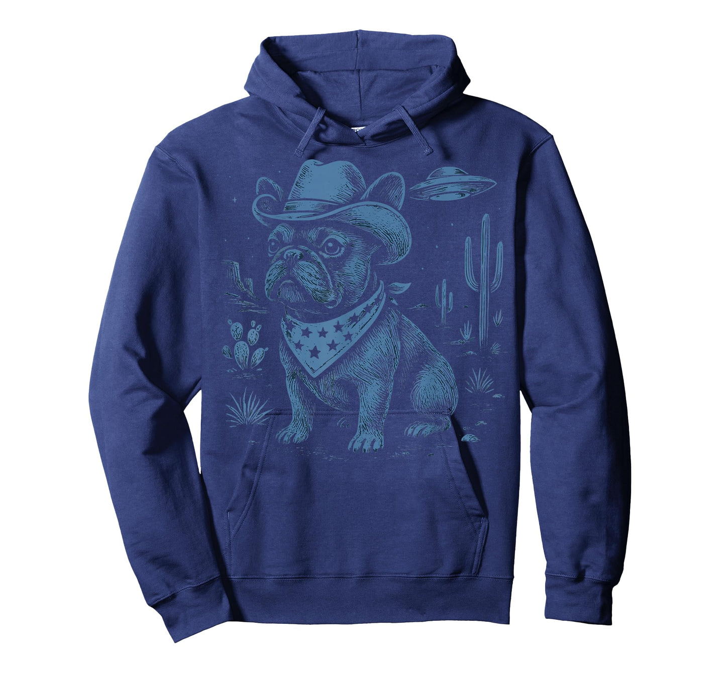 French Bulldog Cowboy UFO T-Shirt