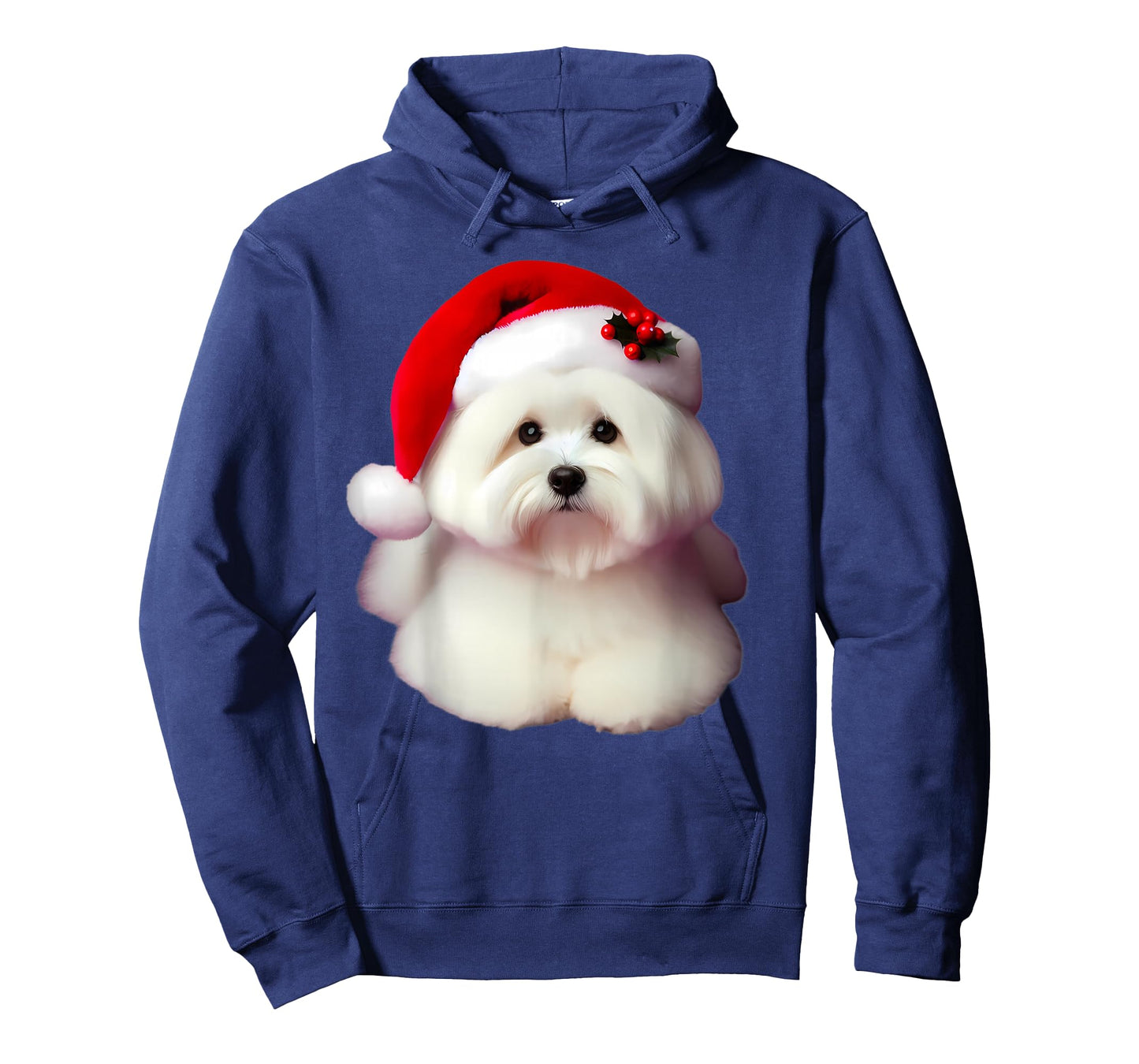 Coton de Tulear With Santa Hat Christmas Dog Owner Lover Mom T-Shirt