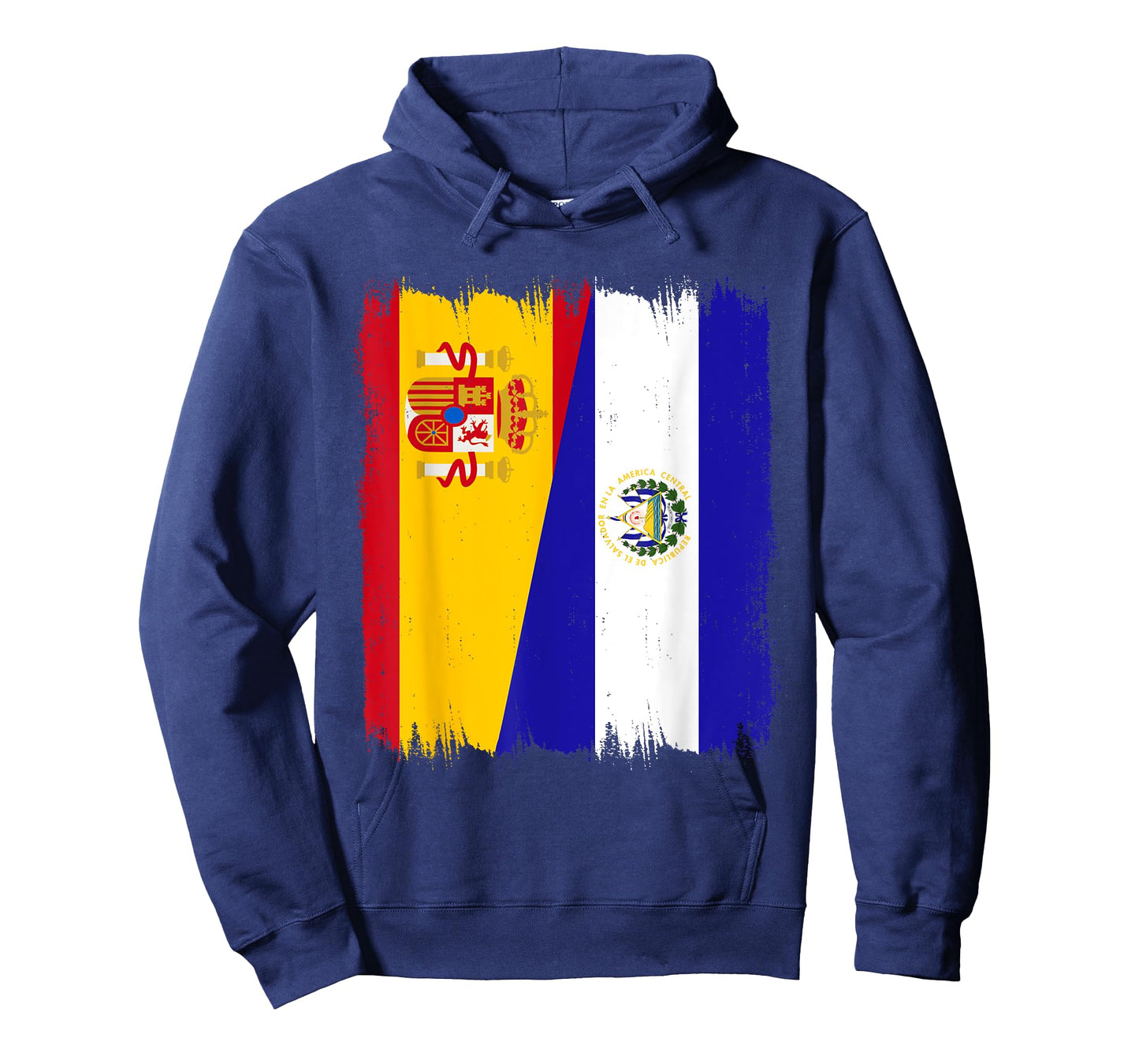 Spain El Salvador Flag Spanish Salvadorian Roots T-Shirt