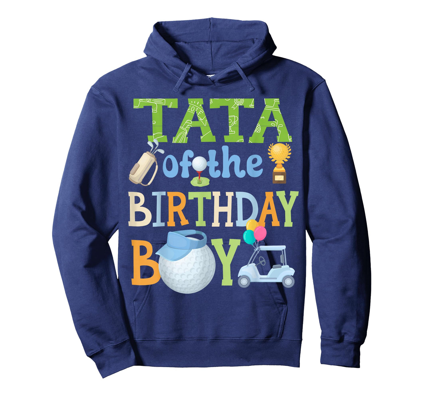 Tata of Birthday Boy Golf Family Celebration Matching T-Shirt