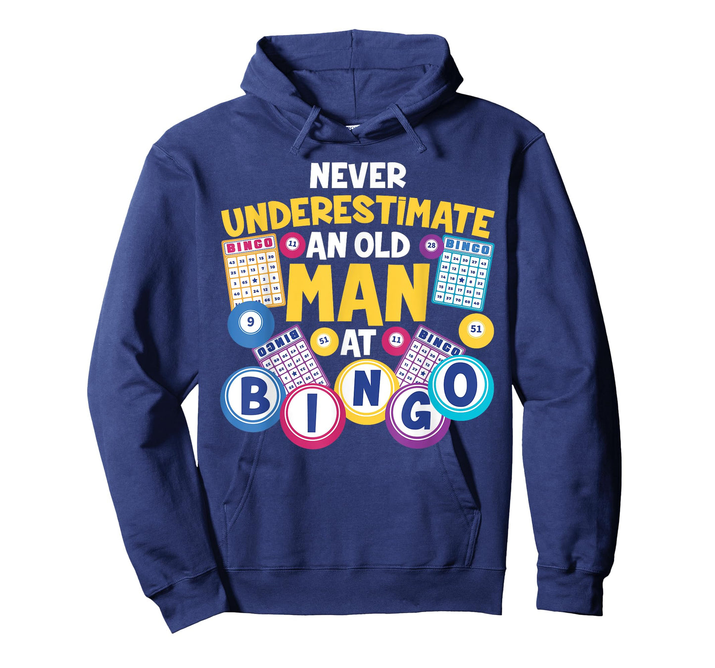 Funny Bingo Player Never Underestimate An Old Man At Bingo T-Shirt