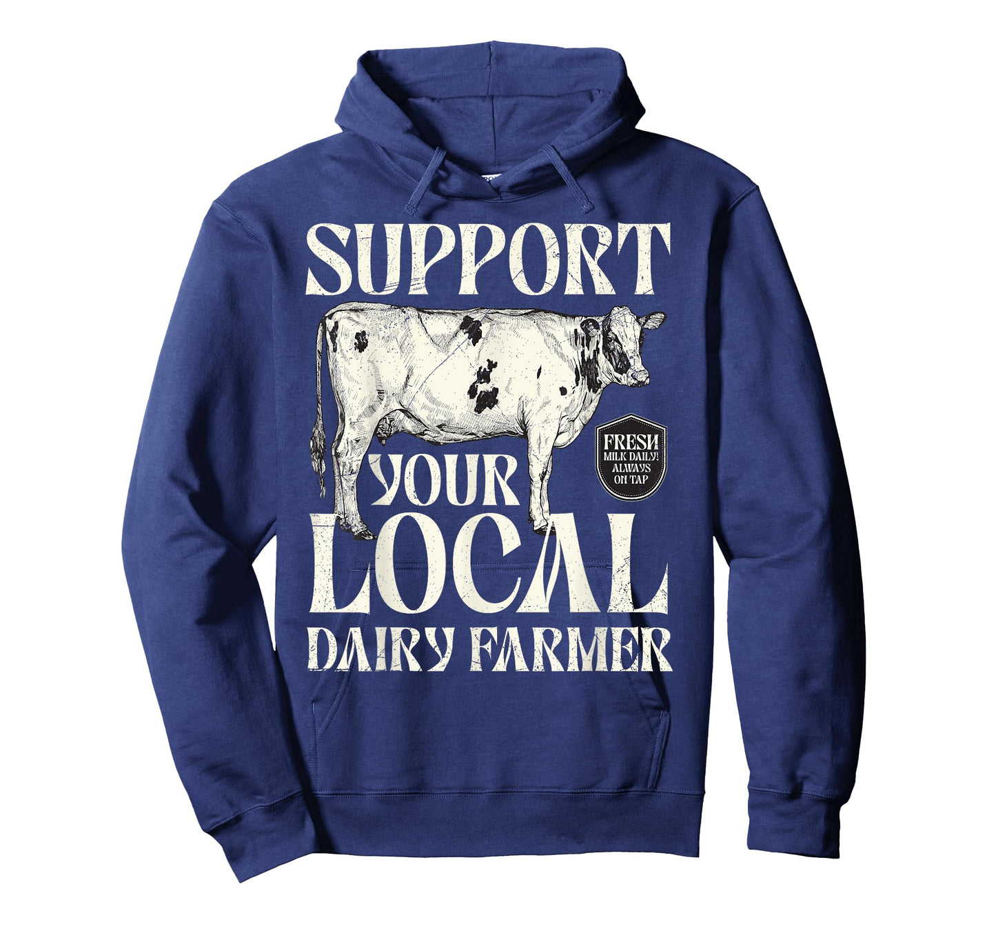 Support Your Local Dairy Farmer Cow Farming Breastfeeding T-Shirt