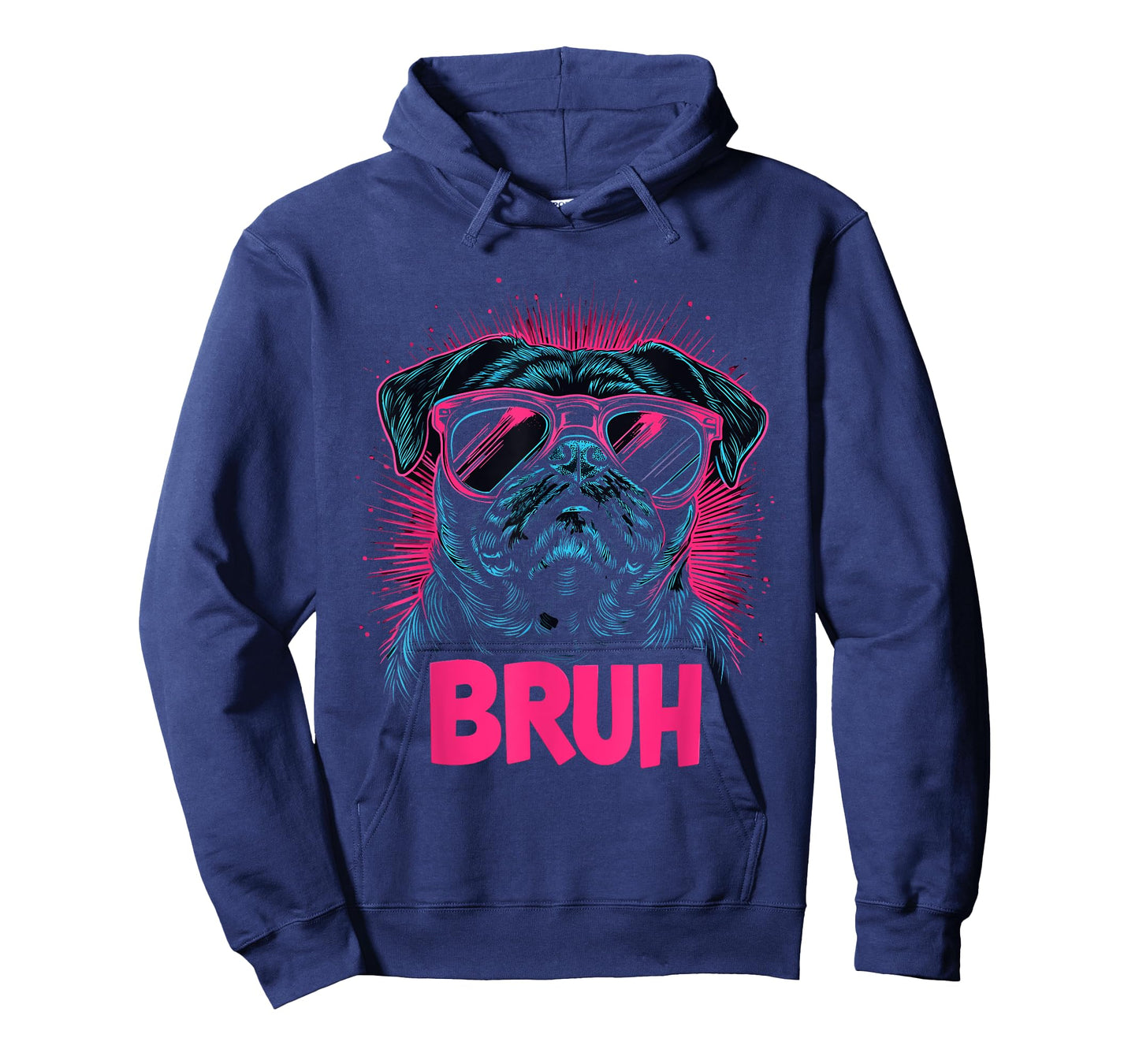 Pug says Bruh, Adorable Dog Funny Humor Fashion Men Kids T-Shirt