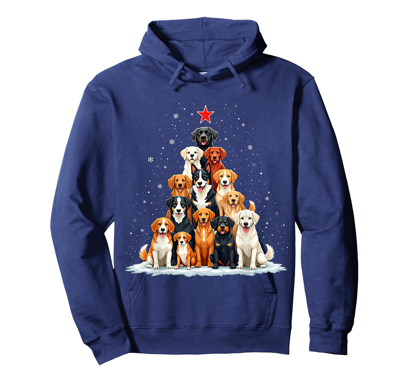 Dog Christmas Tree Dog Xmas Tree Women Men Boys Girls Kids T-Shirt