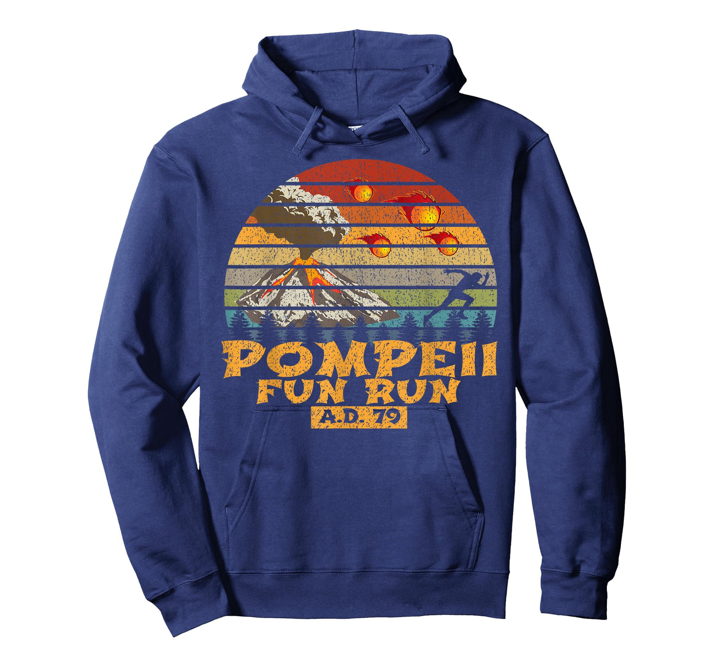 Pompeii Fun Run Display Vintage Retro Distressed T-Shirt