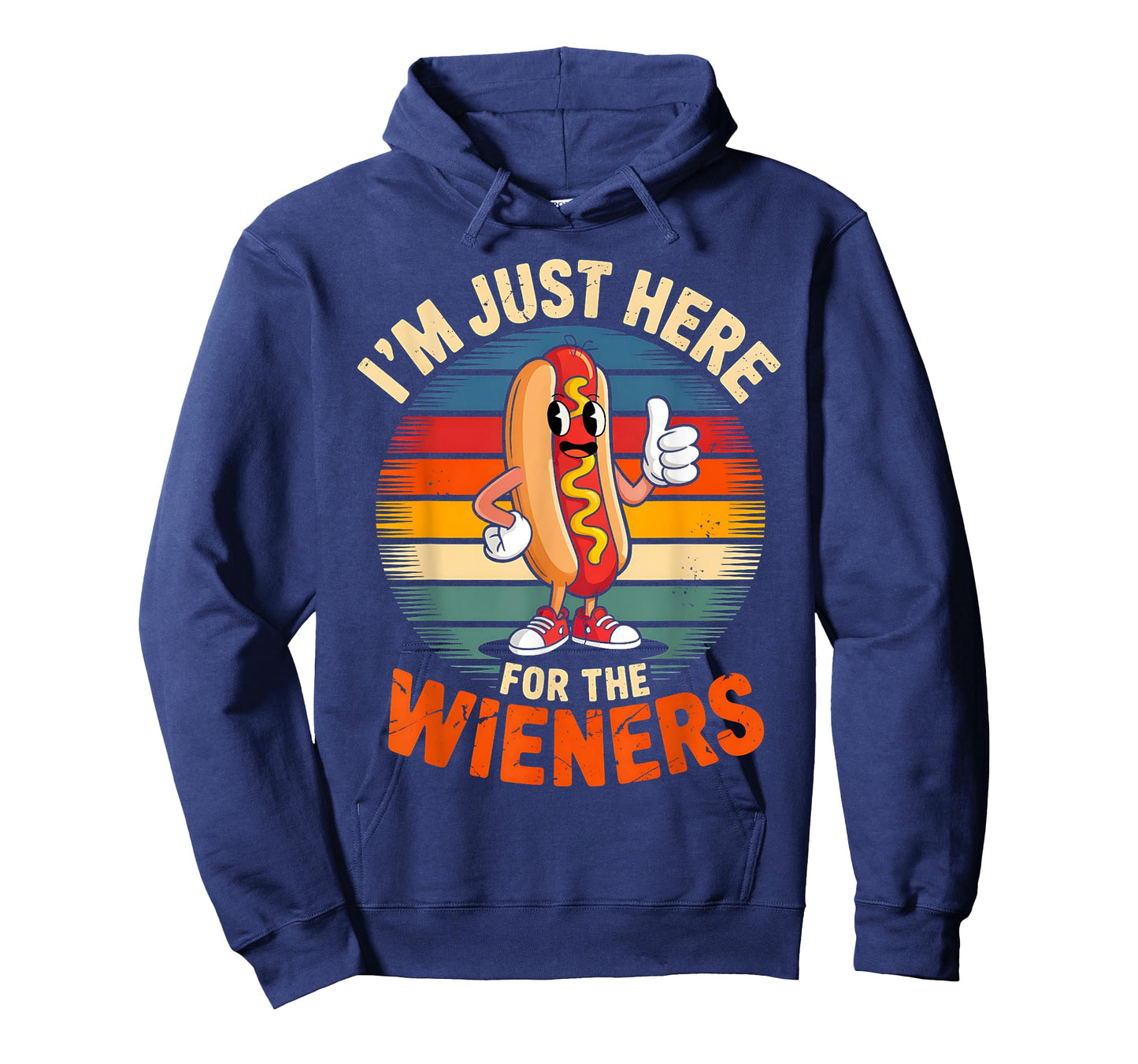sunset 4th of July Hot- Dog I’m Just Here For The Wieners T-Shirt for Men Women