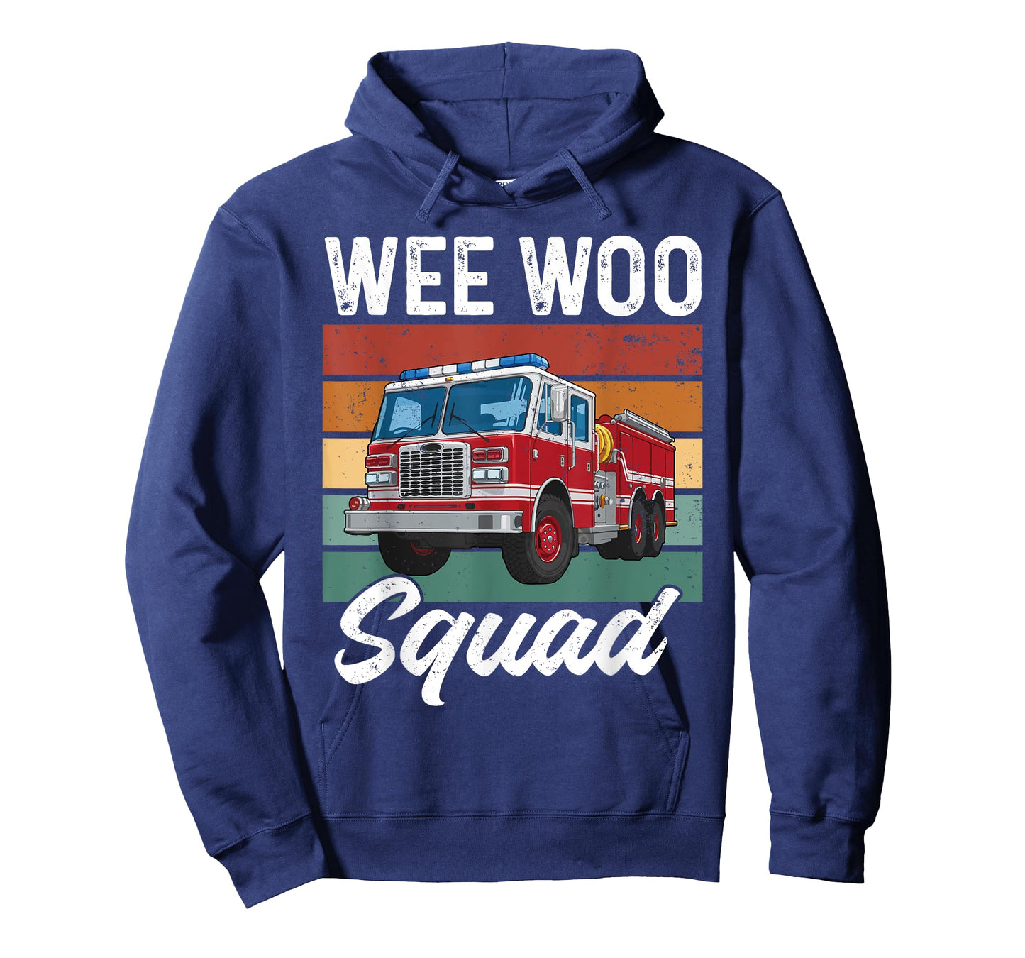 Wee Woo Squad Funny Fire Truck Lovers Firefighter Vintage T-Shirt