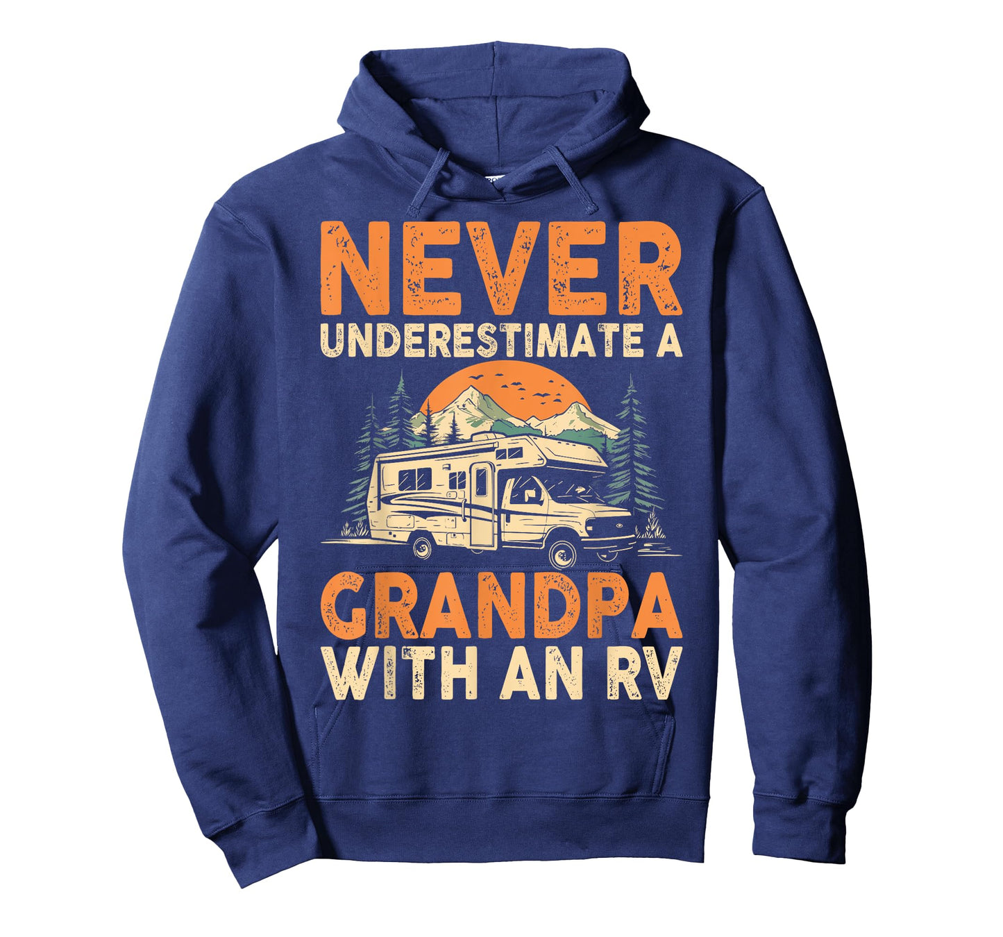 Never Underestimate A Grandpa With An RV Motorhome Camping T-Shirt