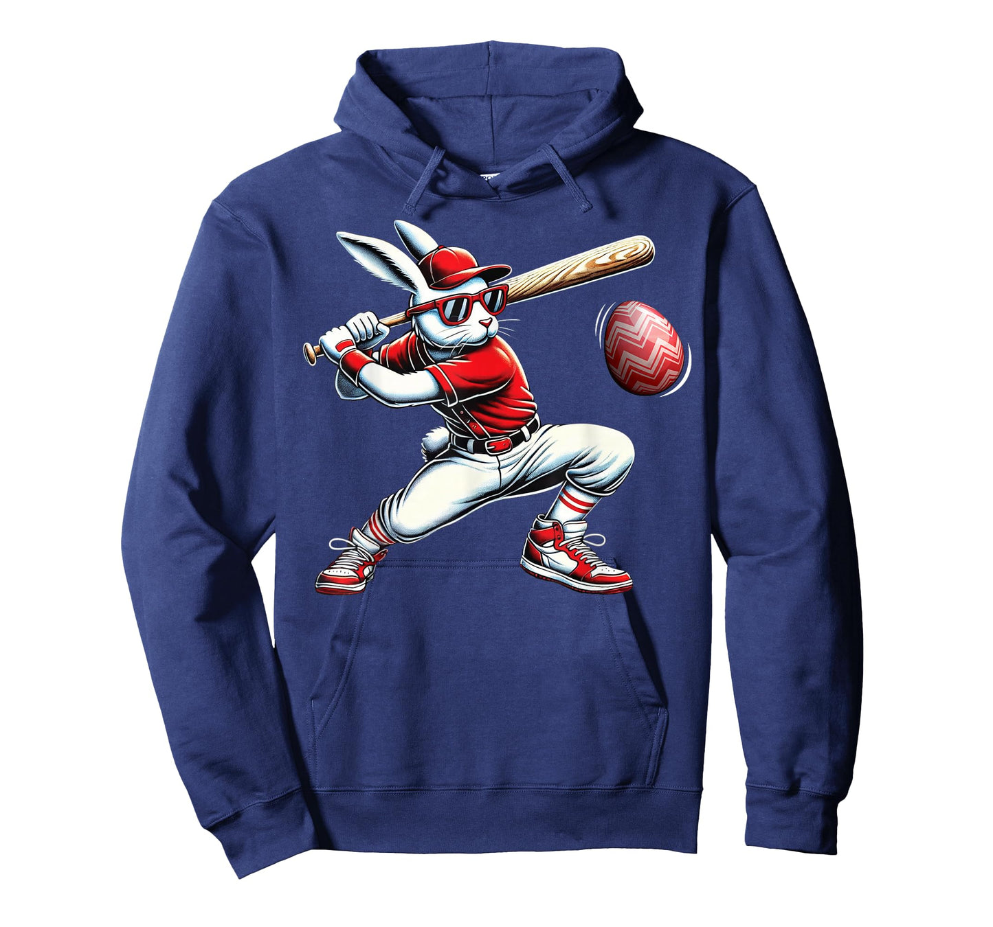 Happy Easter Bunny Playing Baseball Easter Sport Kids Boys T-Shirt