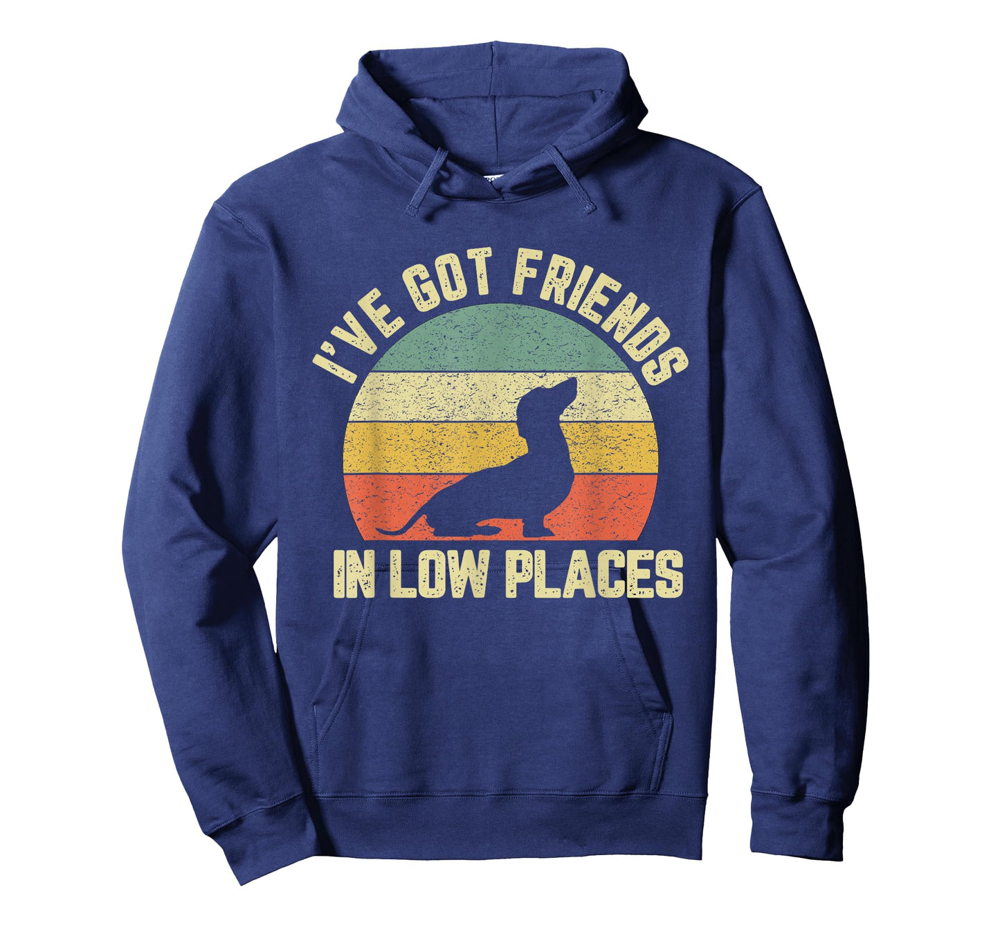 Vintage Dachshund Funny Weiner Dog Friends in Low Places T-Shirt