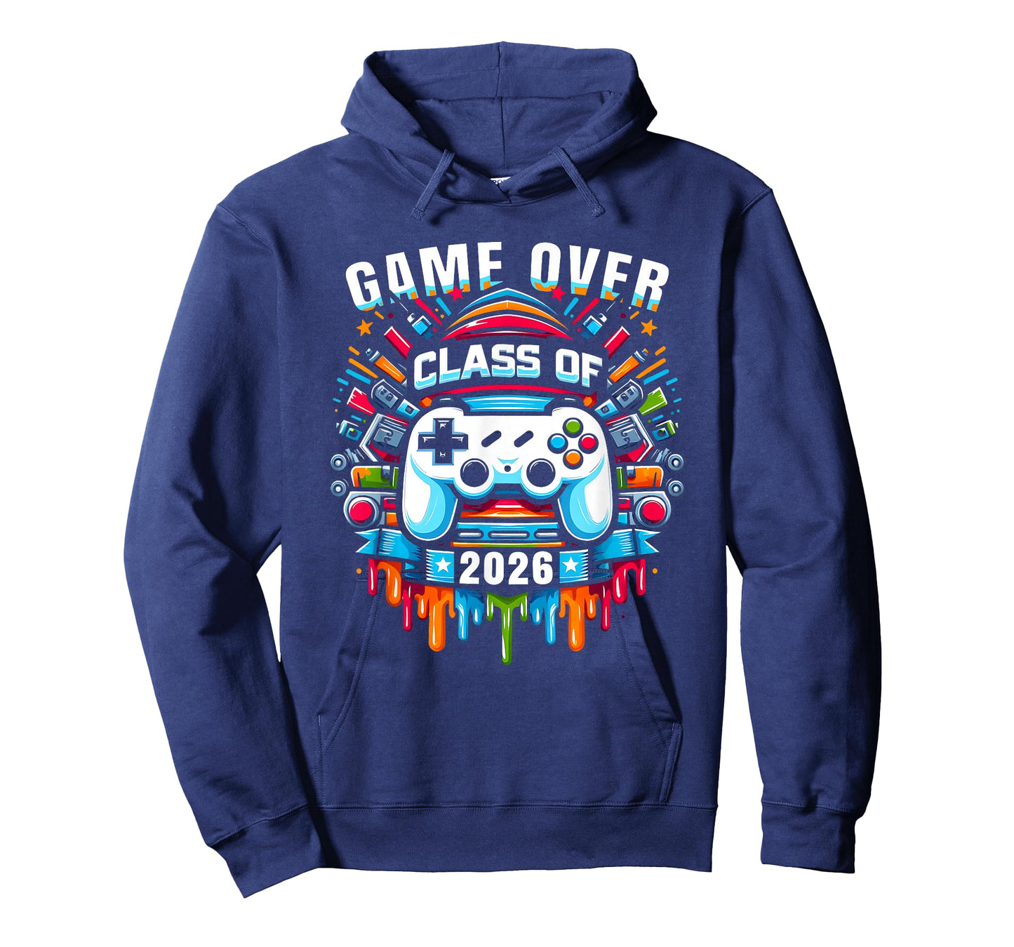 Game Over Class Of 2026 Shirt Students Funny 2026 Graduation T-Shirt