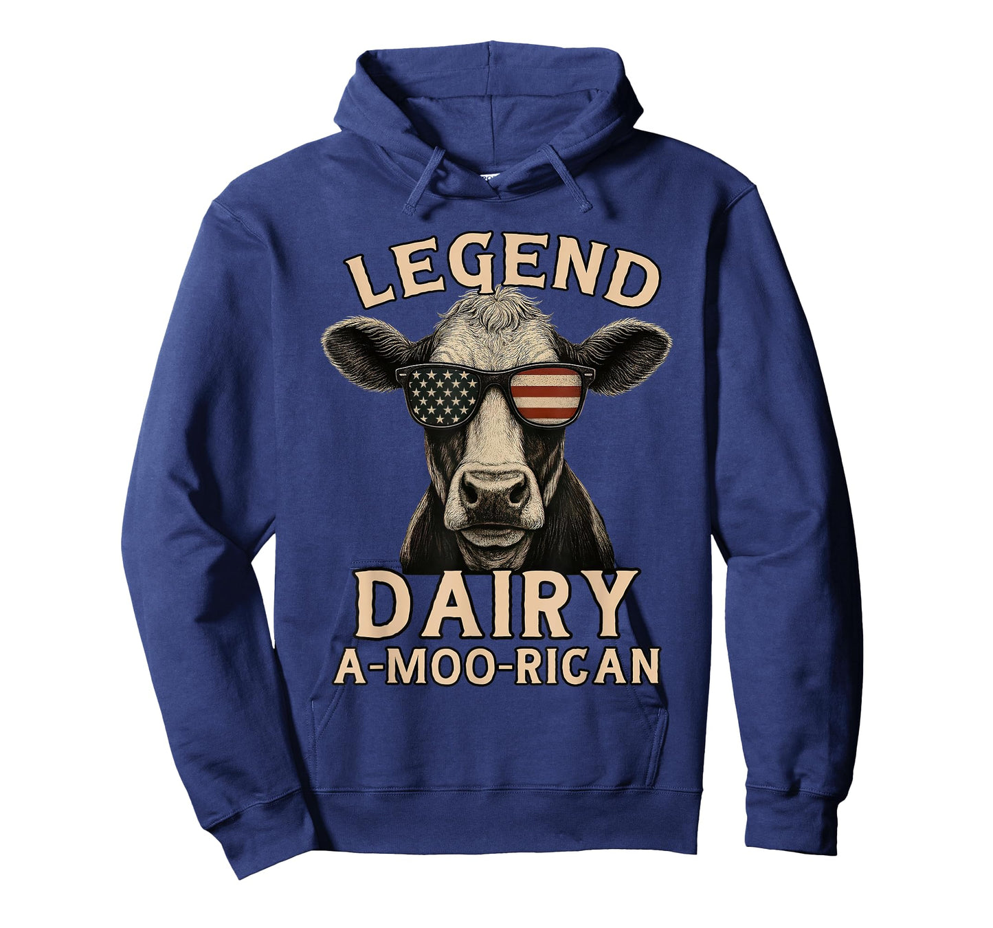 Legend Dairy A-Moo-Rican Funny Patriotic Farmer T-Shirt