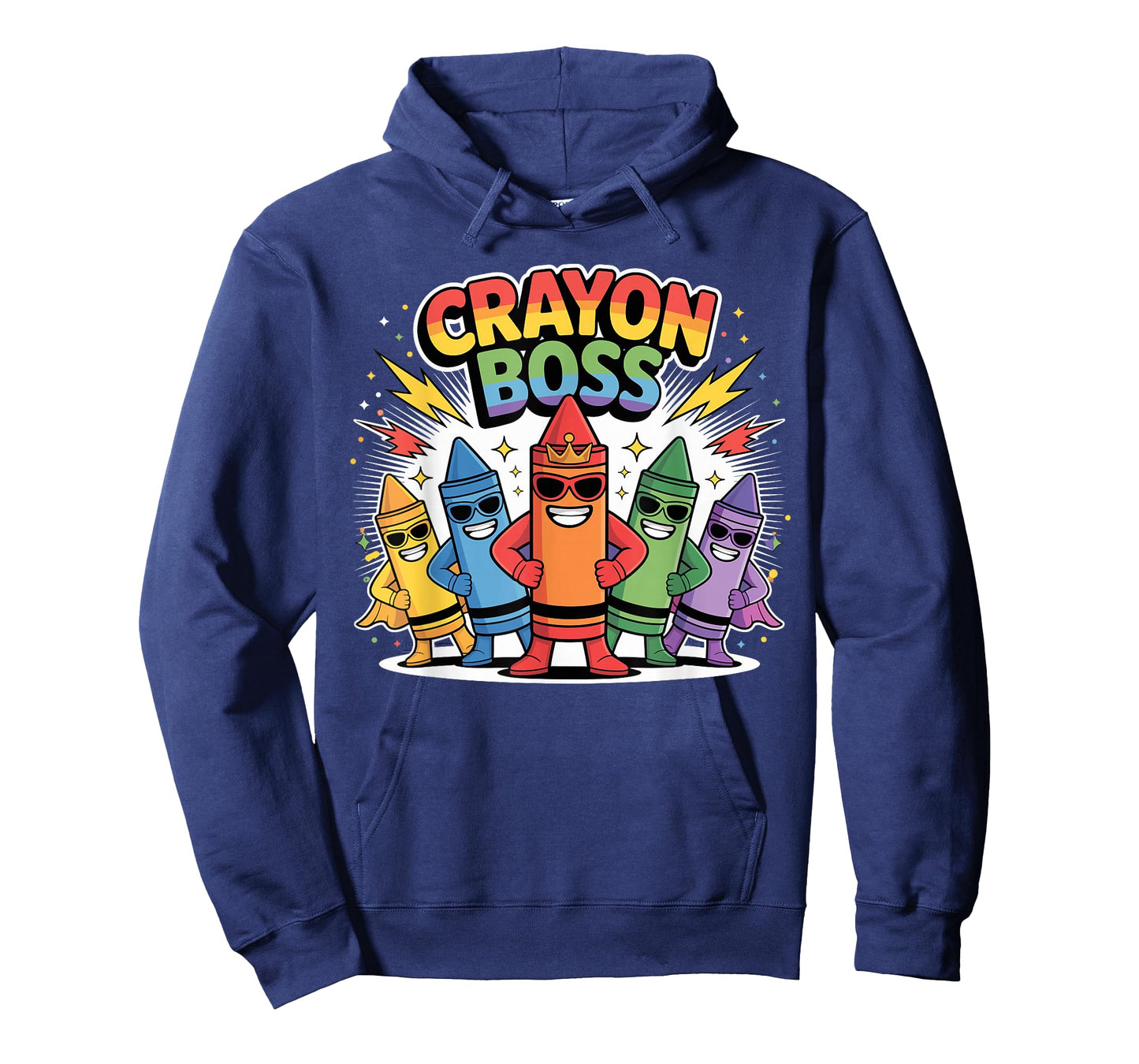 Crayon Boss Rainbow Superhero Crayon Squad Kids T-Shirt
