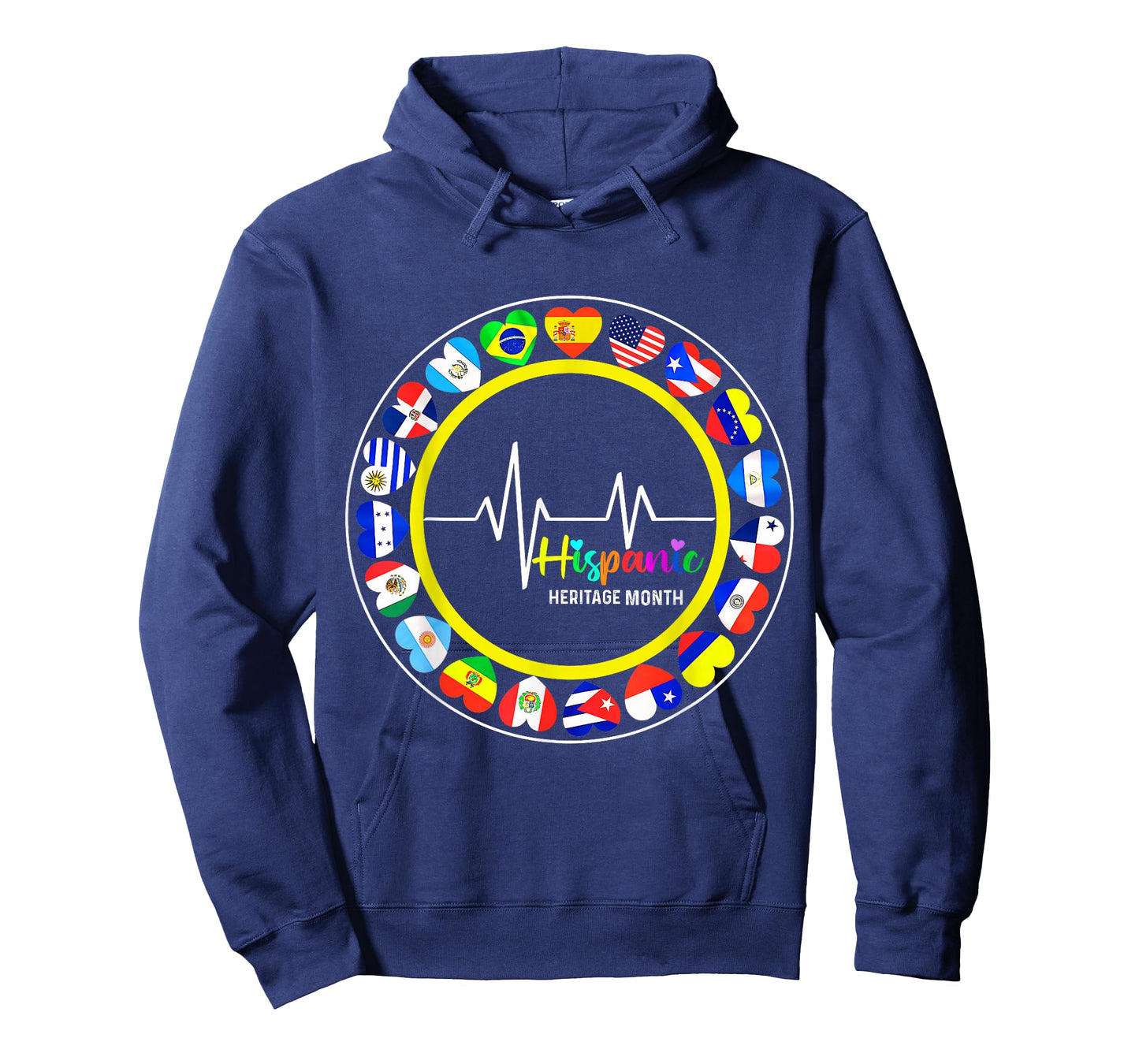 Hispanic Heritage Month All Countries Heart T-Shirt