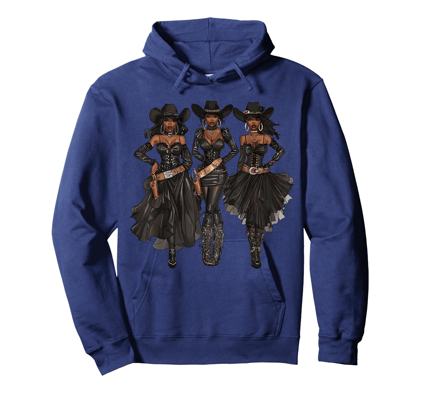Black African American Cowgirl Western Country Texas Rodeo T-Shirt