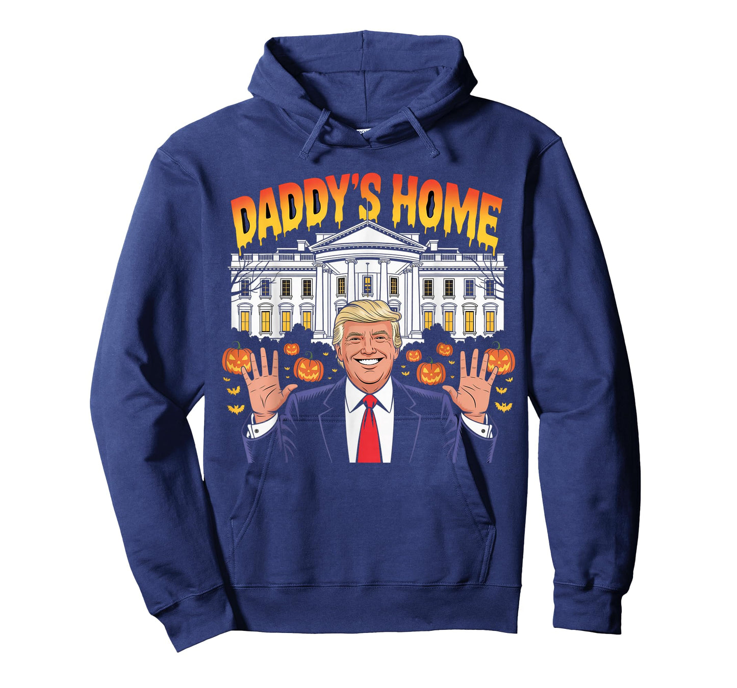 Funny Halloween 2025 Patriot Daddy's Home White House USA T-Shirt