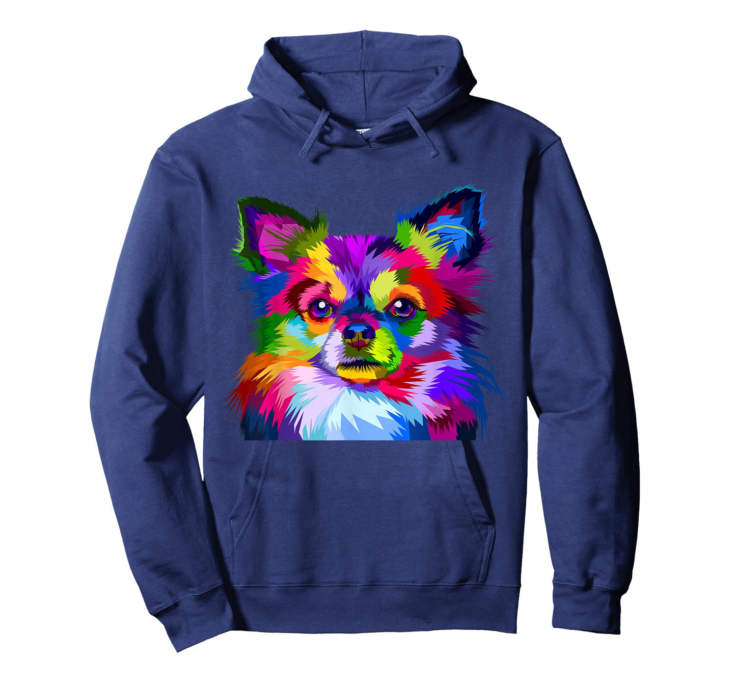 Long Hair Chihuahua Pop Art Portrait Art for Dog Owners T-Shirt