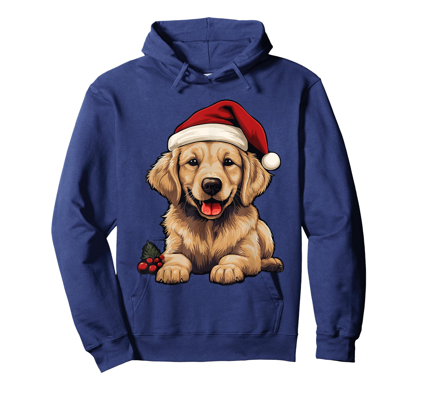 Golden Retriever Dog Christmas Santa Hat Xmas Pajama T-Shirt
