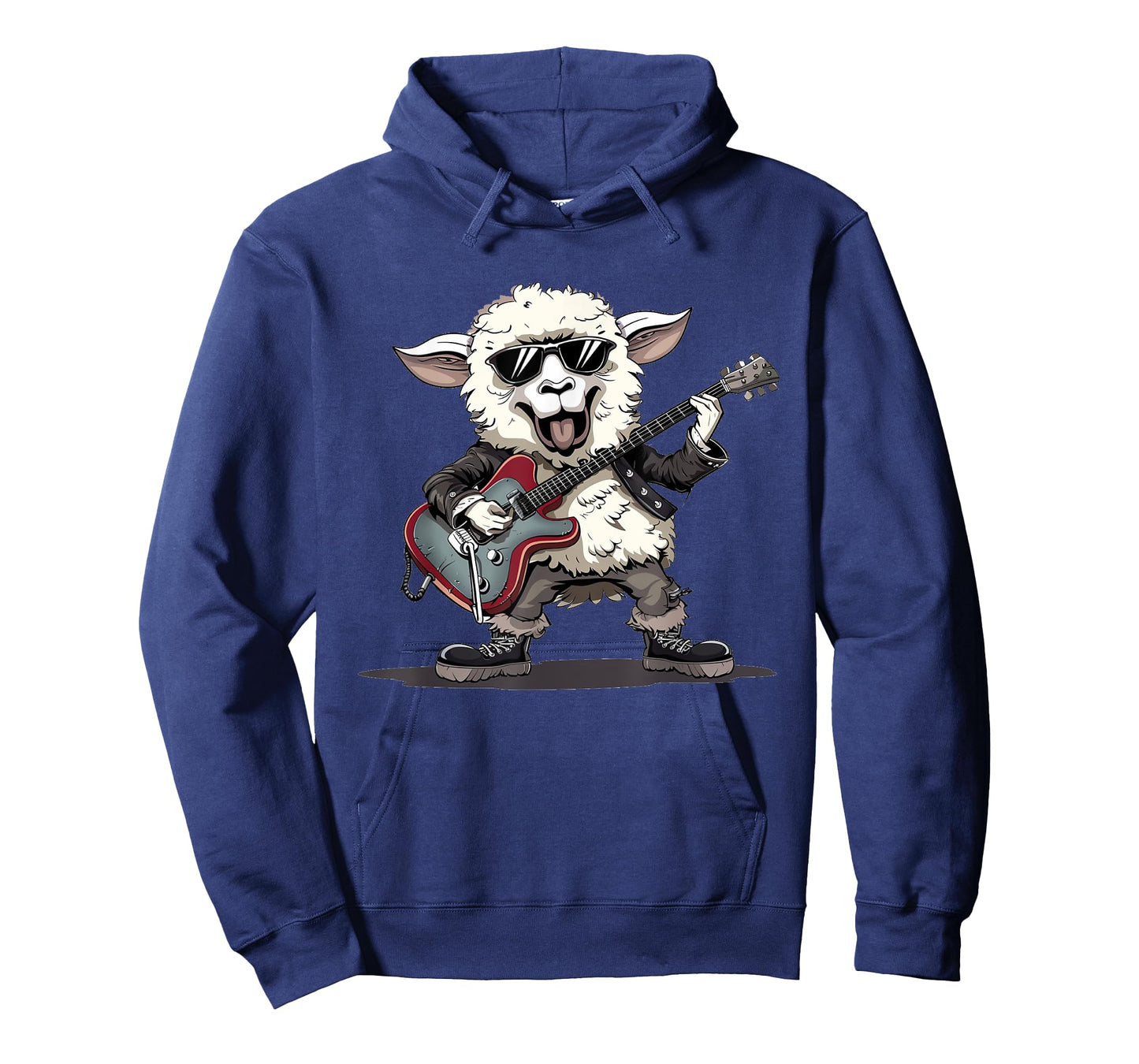 Rock and Roll Sheep with Electric Guitar Style T-Shirt